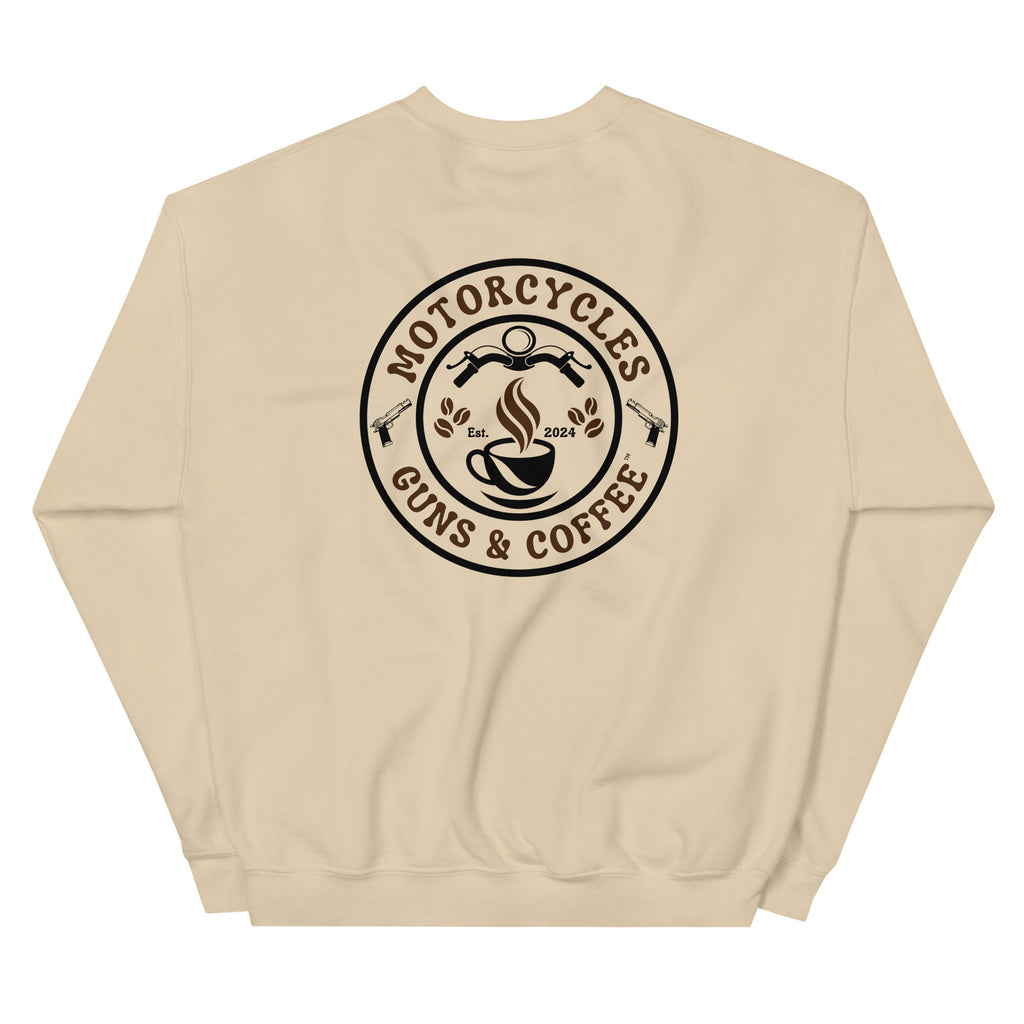 Motorcycles Guns And Coffee Sweatshirt-MGW Clothing