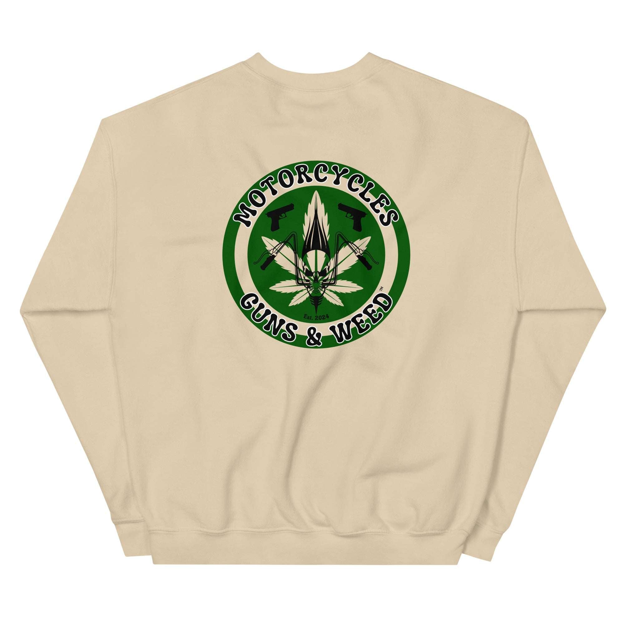 Motorcycles Guns And Weed Sweatshirt - MGW Clothing