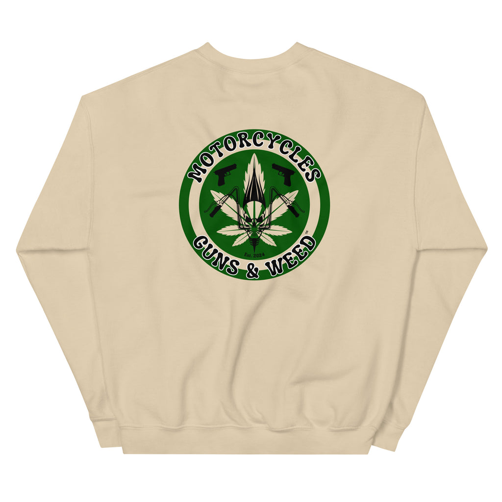 Motorcycles Guns And Weed Sweatshirt-MGW Clothing