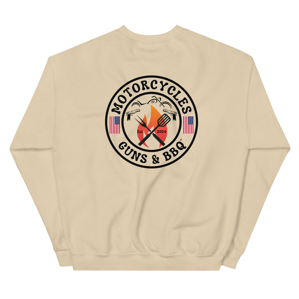 Motorcycles Guns And Bbq Sweatshirt-MGW Clothing