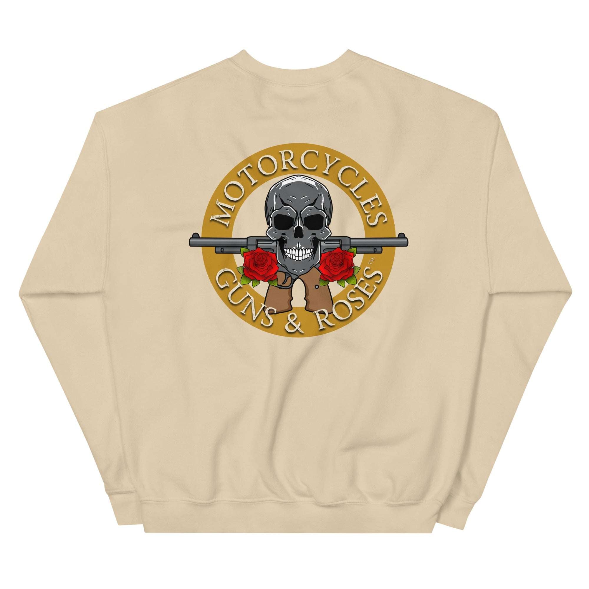Motorcycles Guns And Roses Sweatshirt - MGW Clothing