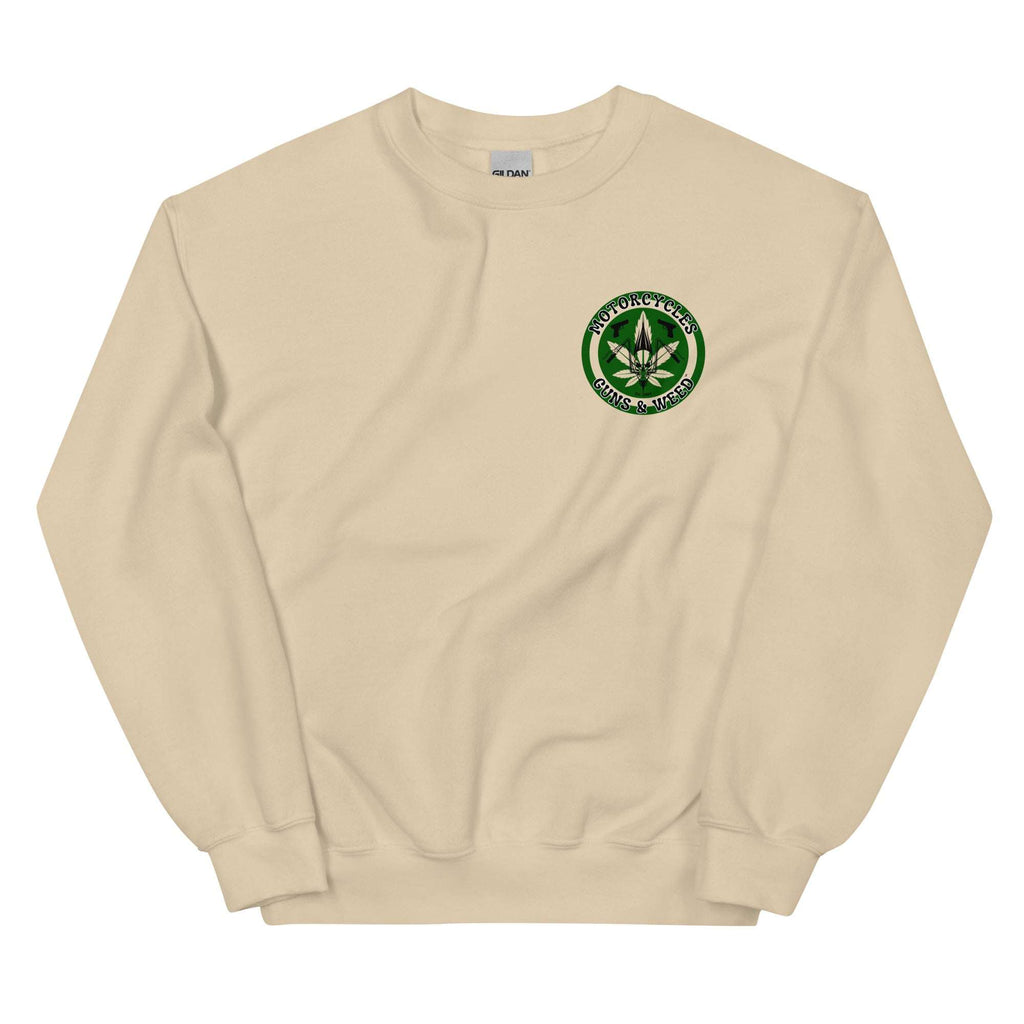 Motorcycles Guns And Weed Sweatshirt - MGW Clothing