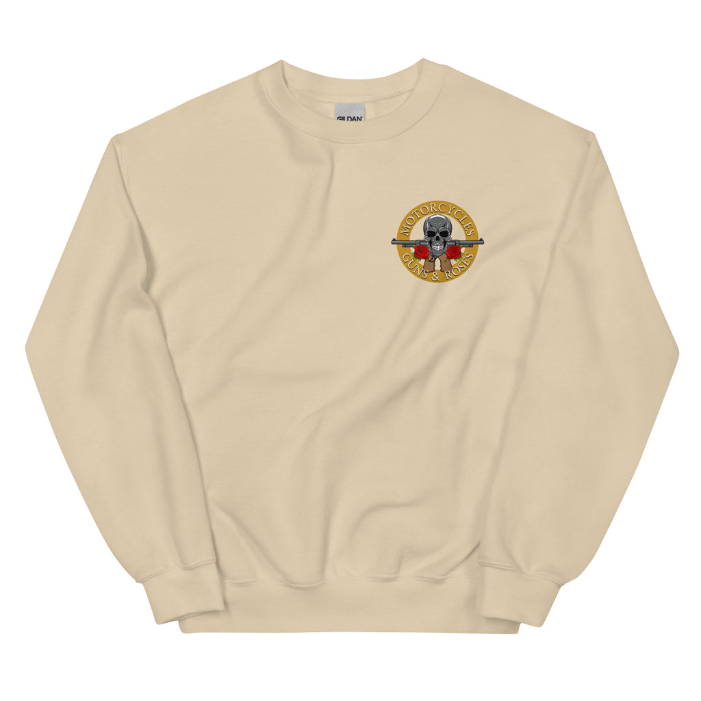 Motorcycles Guns And Roses Sweatshirt-MGW Clothing