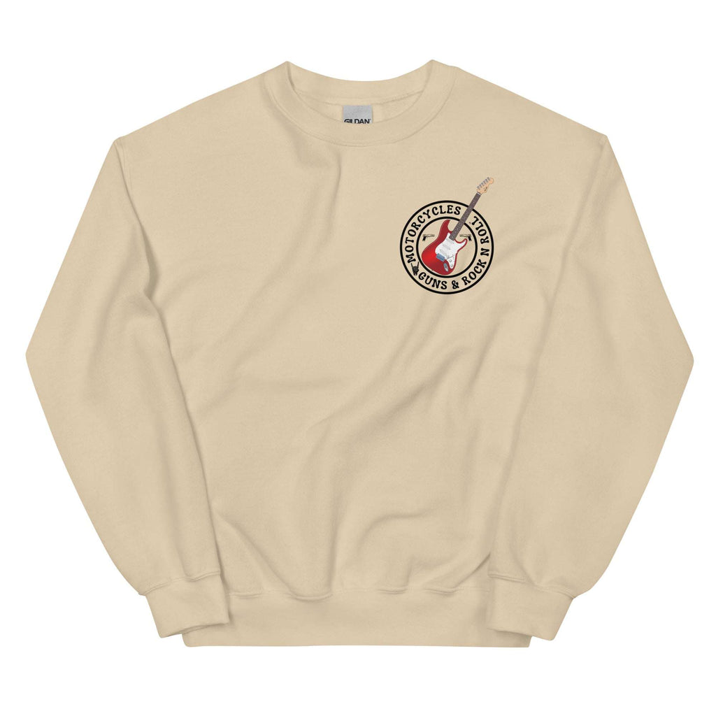 Motorcycles Guns And Rock N Roll Sweatshirt - MGW Clothing