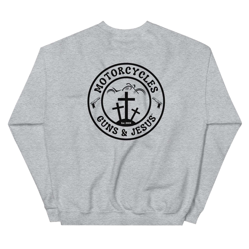 Motorcycles Guns And Jesus Sweatshirt - MGW Clothing