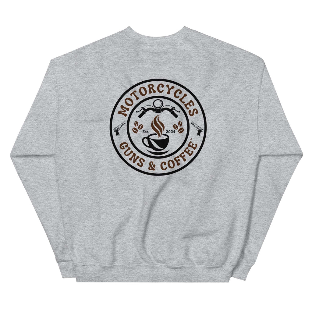 Motorcycles Guns And Coffee Sweatshirt - MGW Clothing