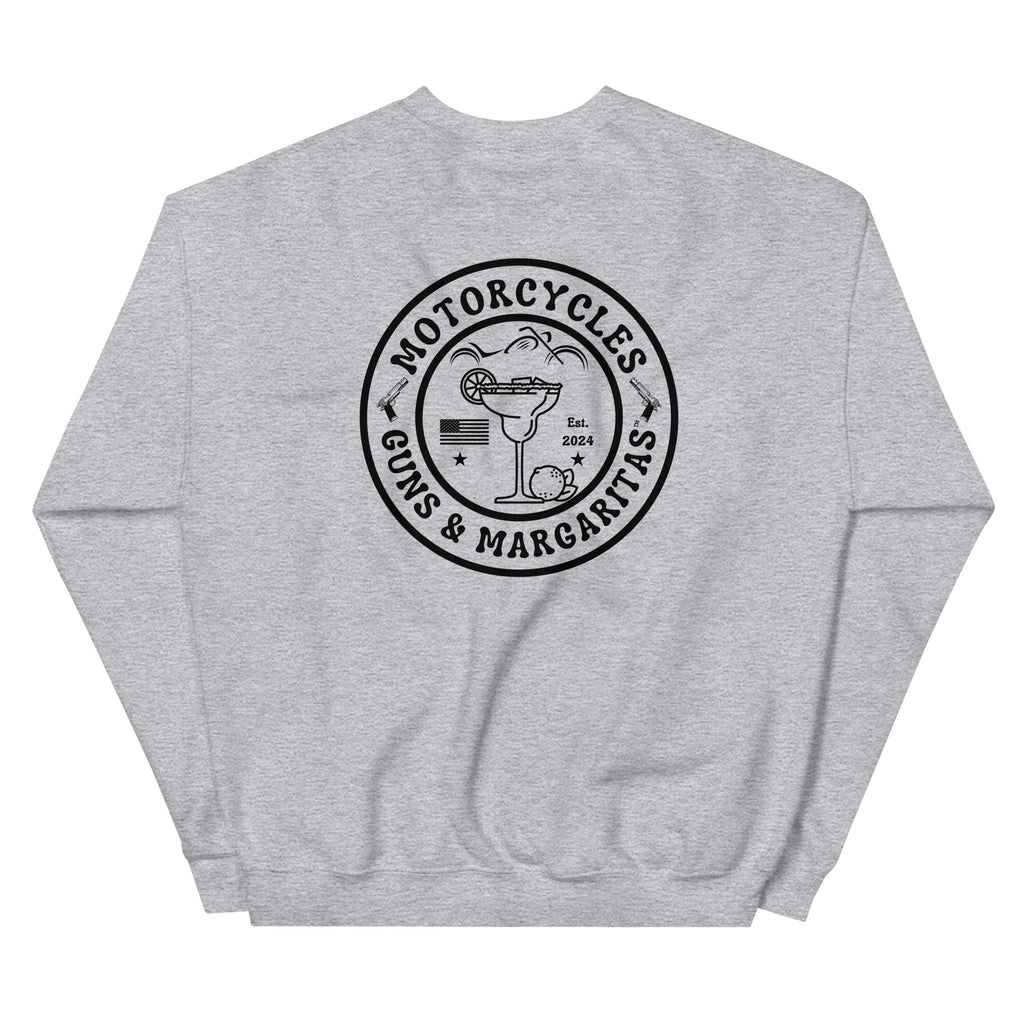 Motorcycles Guns And Margaritas Sweatshirt-MGW Clothing