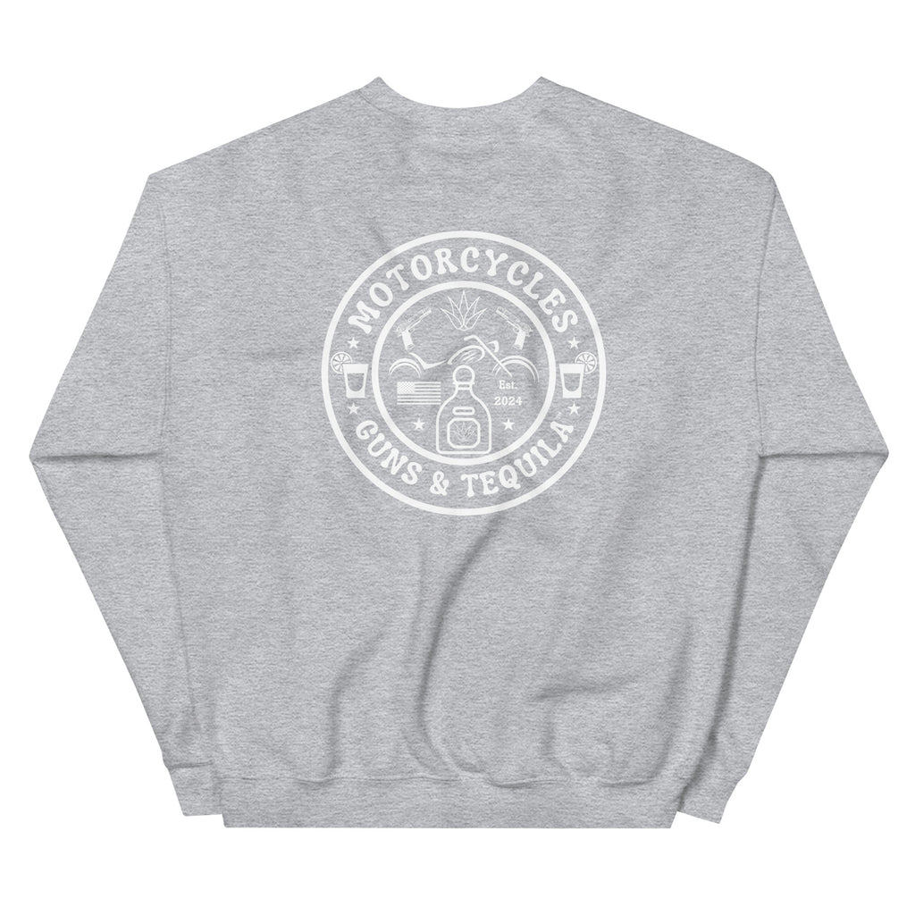 Motorcycles Guns And Tequila Sweatshirt-MGW Clothing