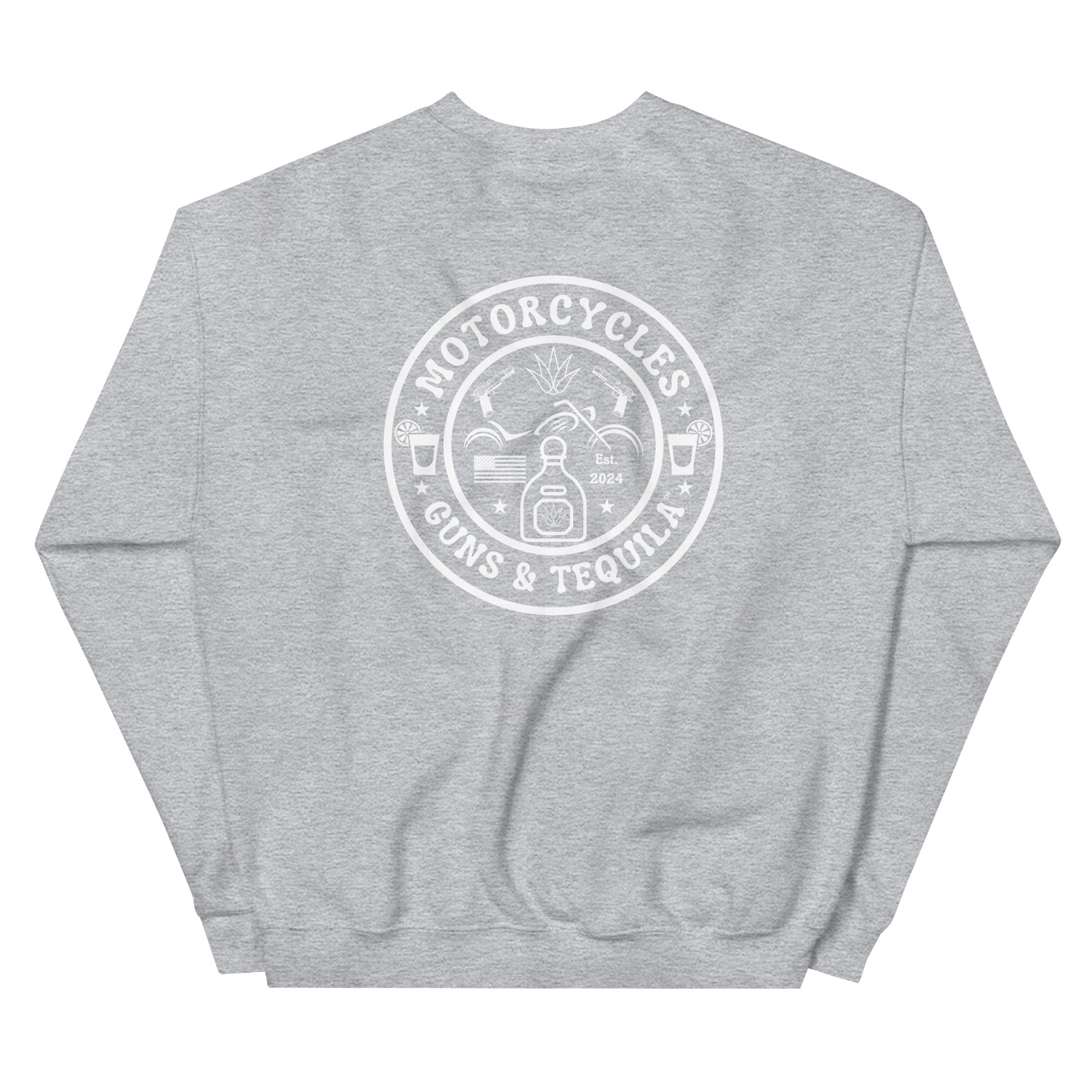 Motorcycles Guns And Tequila Sweatshirt-MGW Clothing