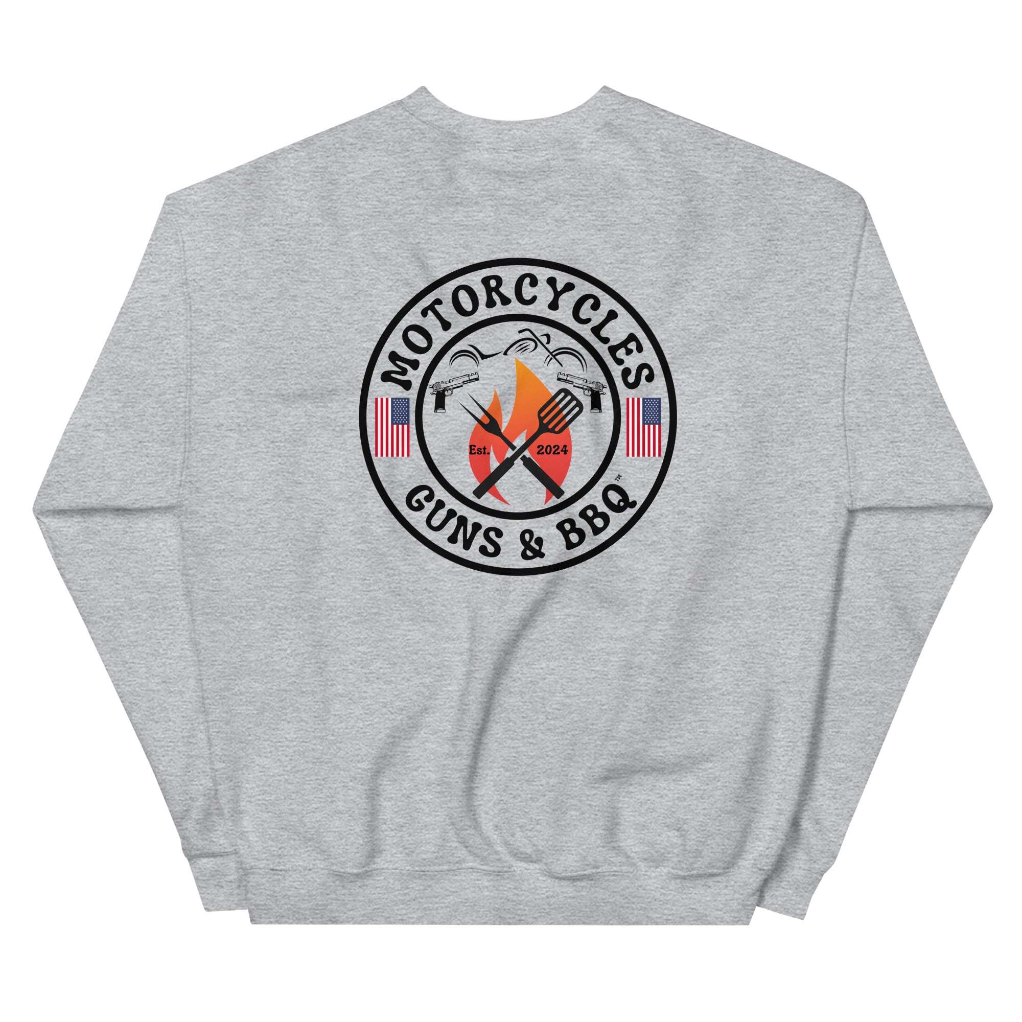 Motorcycles Guns And Bbq Sweatshirt - MGW Clothing