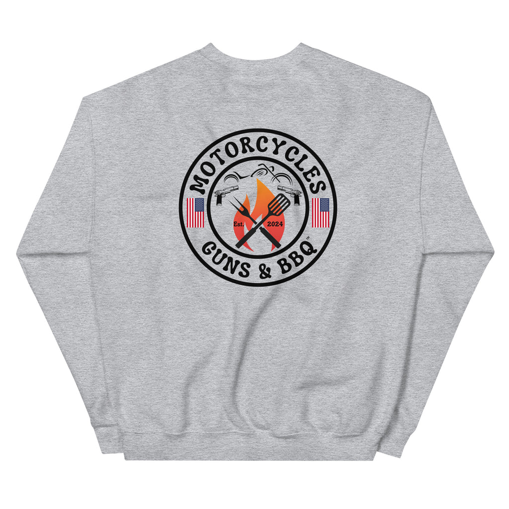 Motorcycles Guns And Bbq Sweatshirt-MGW Clothing