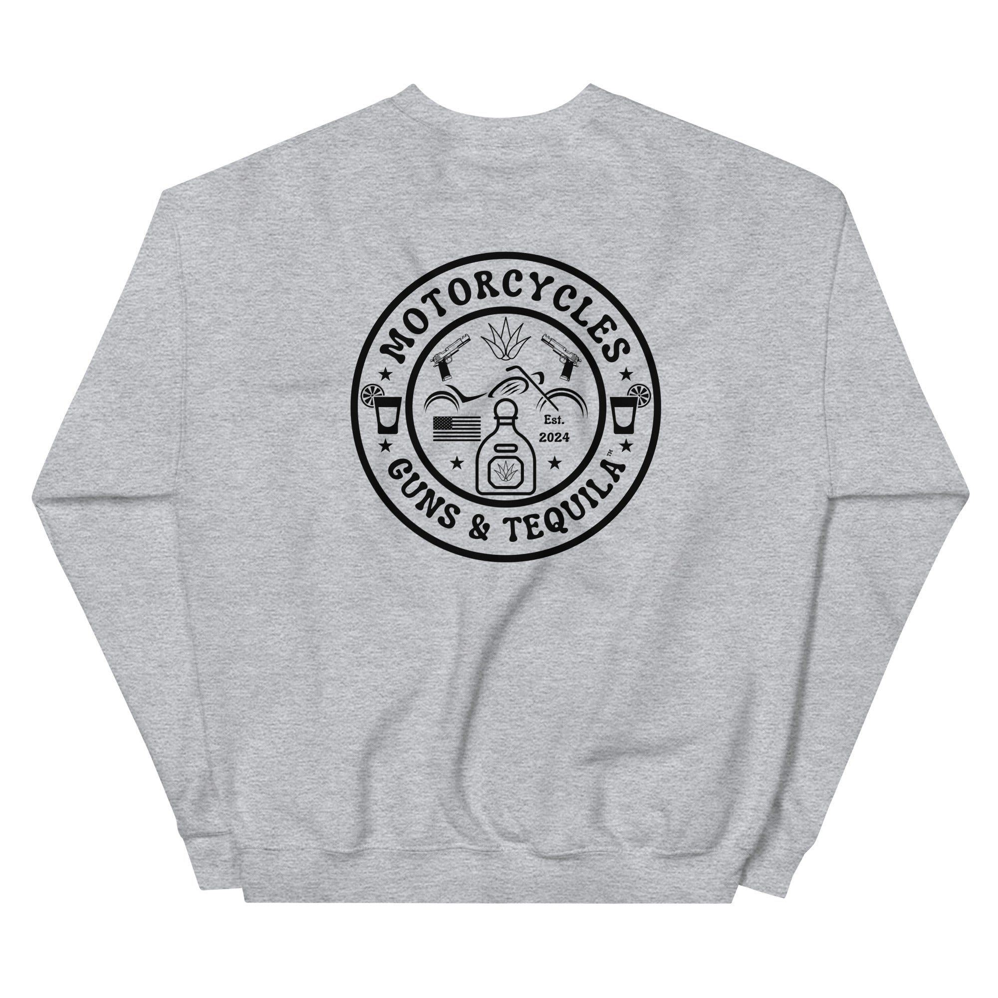 Motorcycles Guns And Tequila Sweatshirt - MGW Clothing