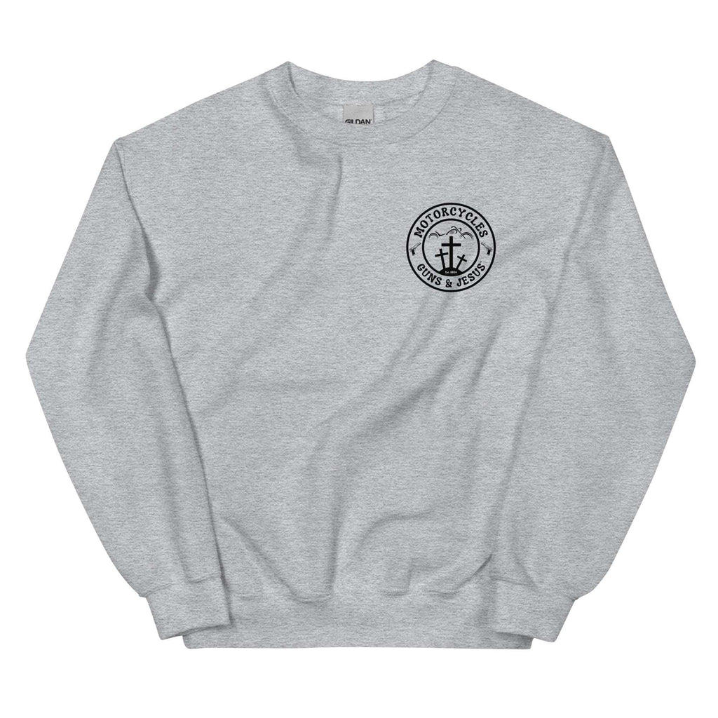 Motorcycles Guns And Jesus Sweatshirt - MGW Clothing