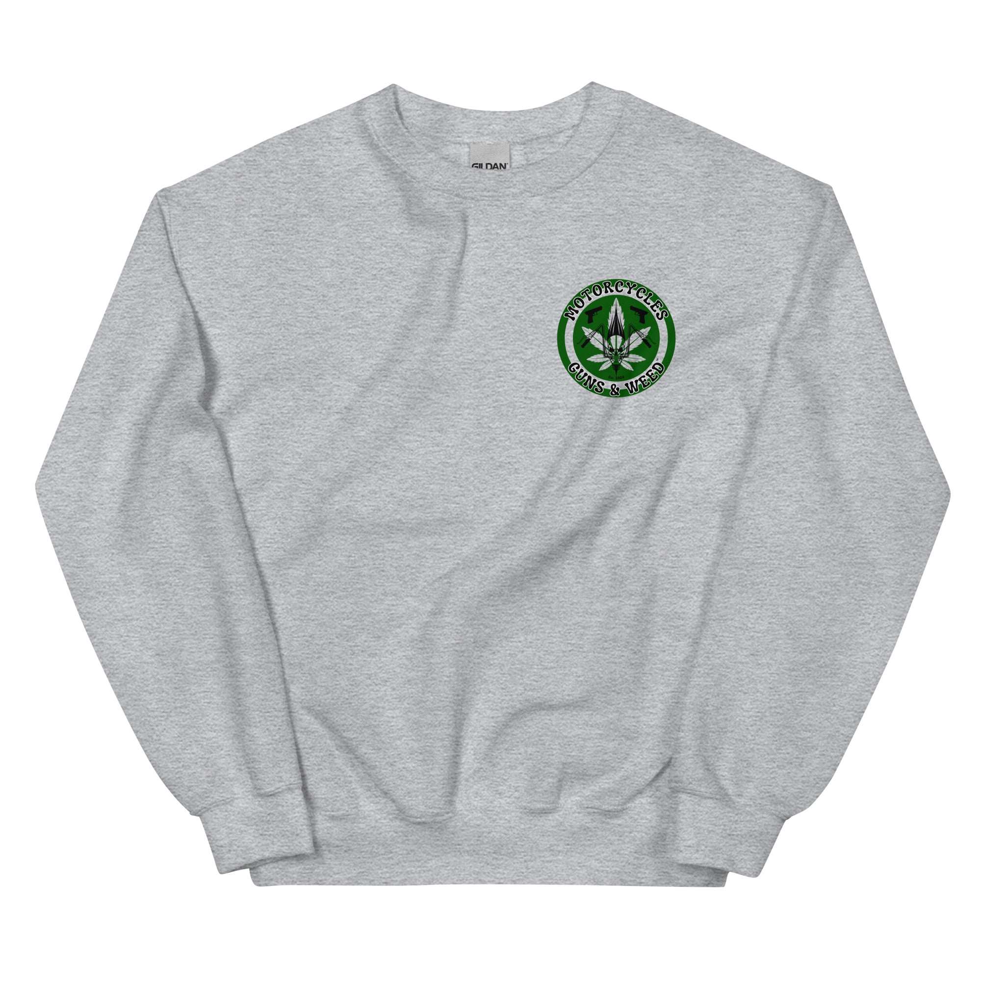Motorcycles Guns And Weed Sweatshirt-MGW Clothing