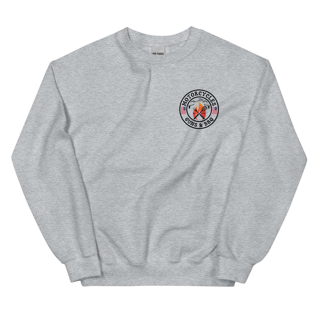 Motorcycles Guns And Bbq Sweatshirt - MGW Clothing