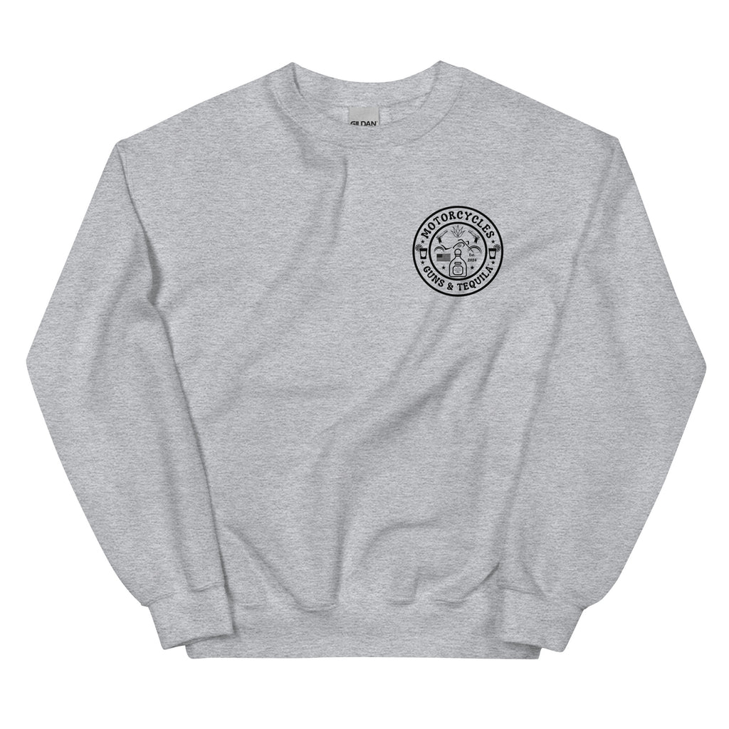 Motorcycles Guns And Tequila Sweatshirt - MGW Clothing