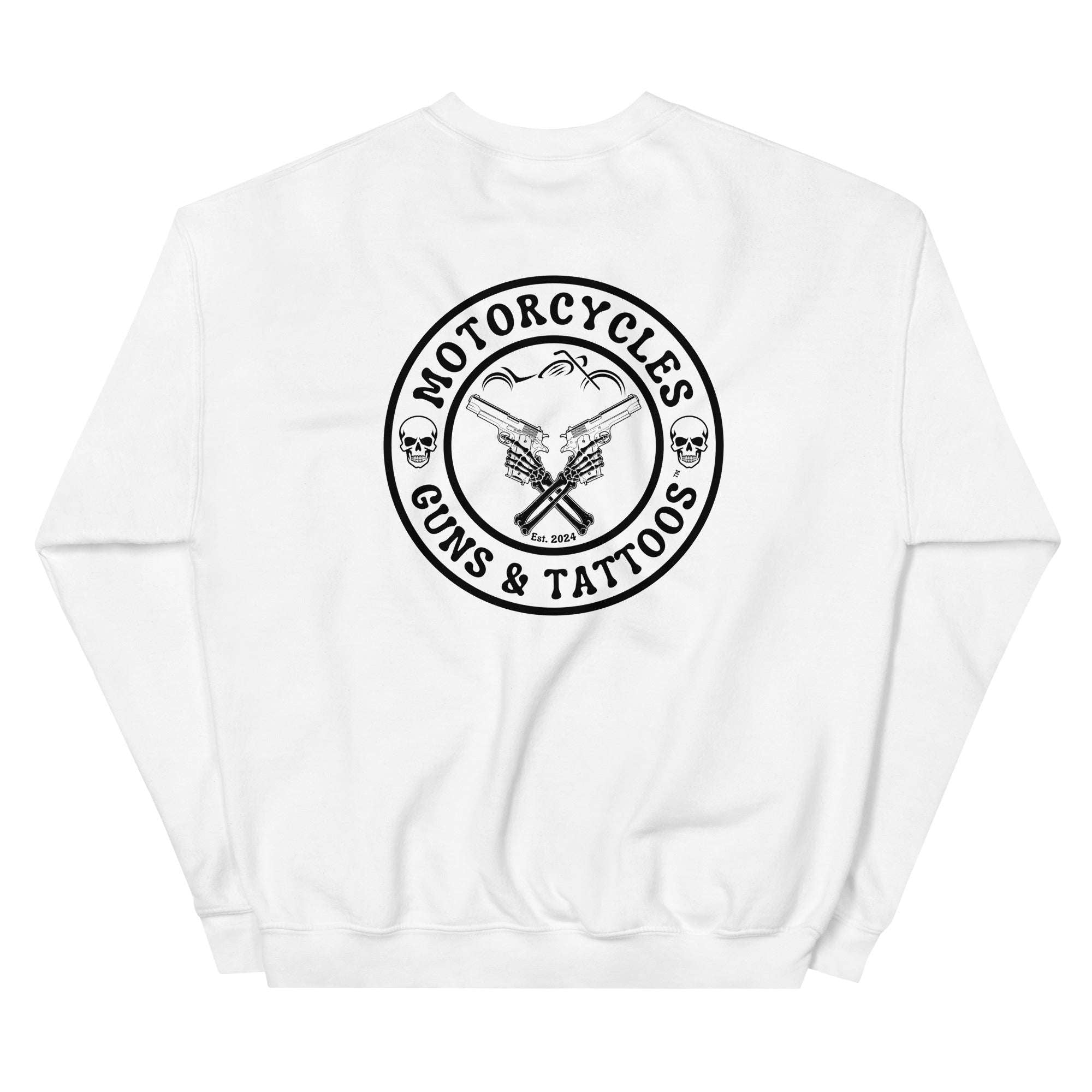 Motorcycles Guns And Tattoos Sweatshirt-MGW Clothing