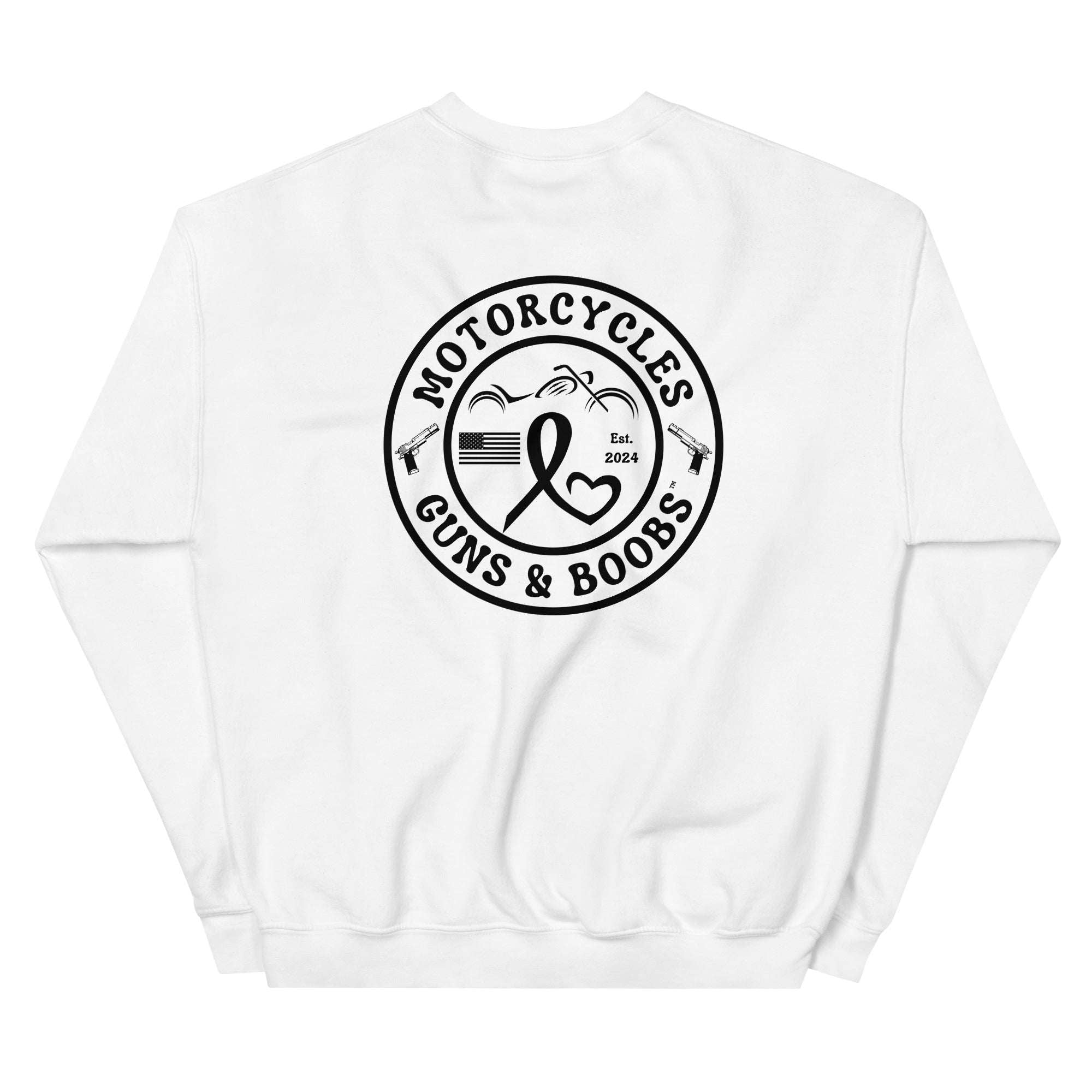 Motorcycles Guns And Boobs Sweatshirt-MGW Clothing