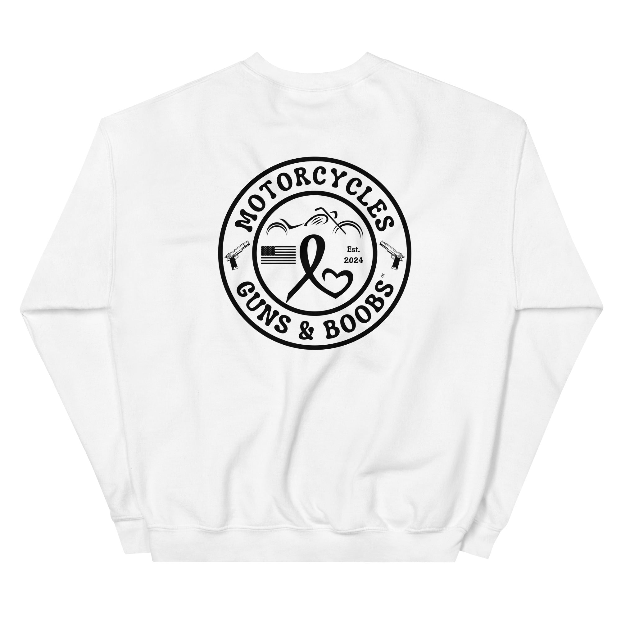 Motorcycles Guns And Boobs Sweatshirt-MGW Clothing