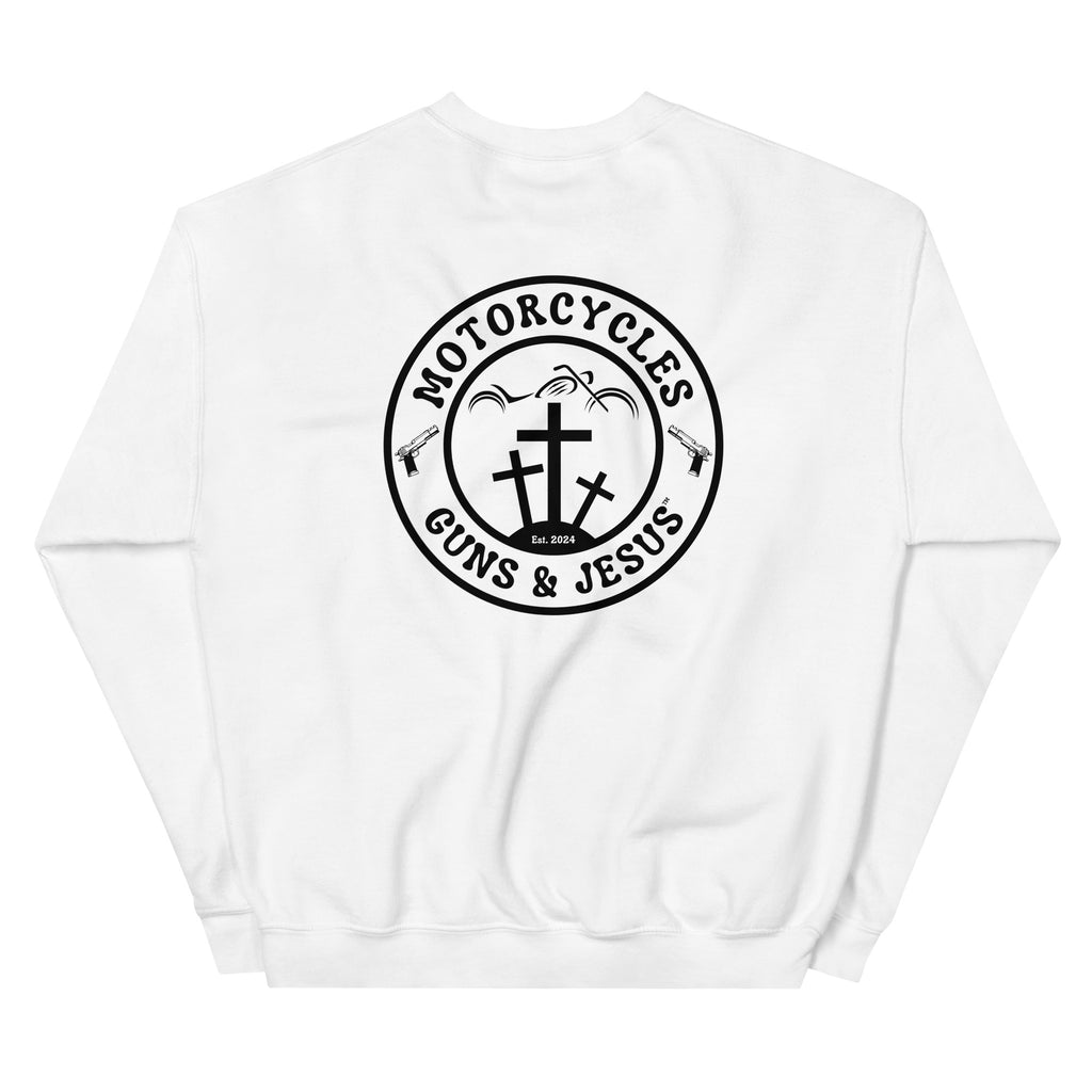 Motorcycles Guns And Jesus Sweatshirt-MGW Clothing