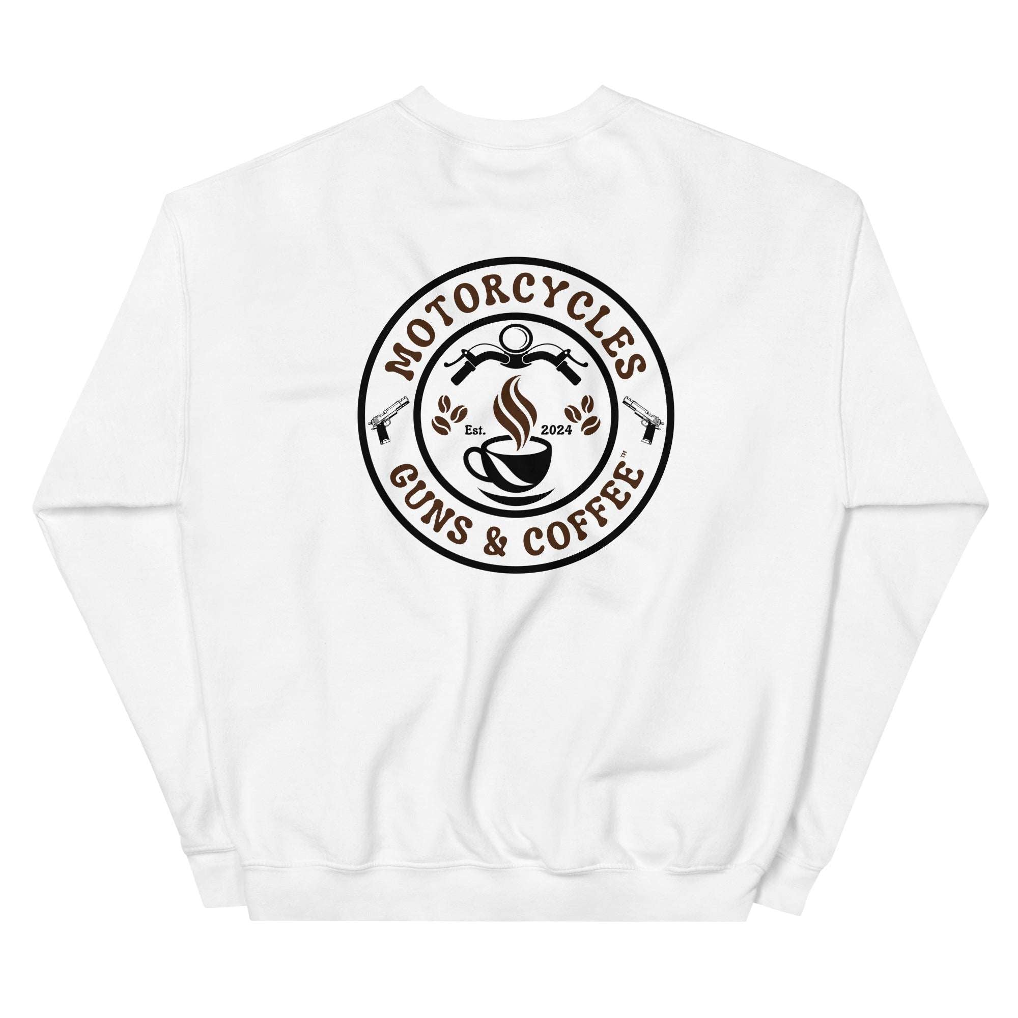 Motorcycles Guns And Coffee Sweatshirt - MGW Clothing