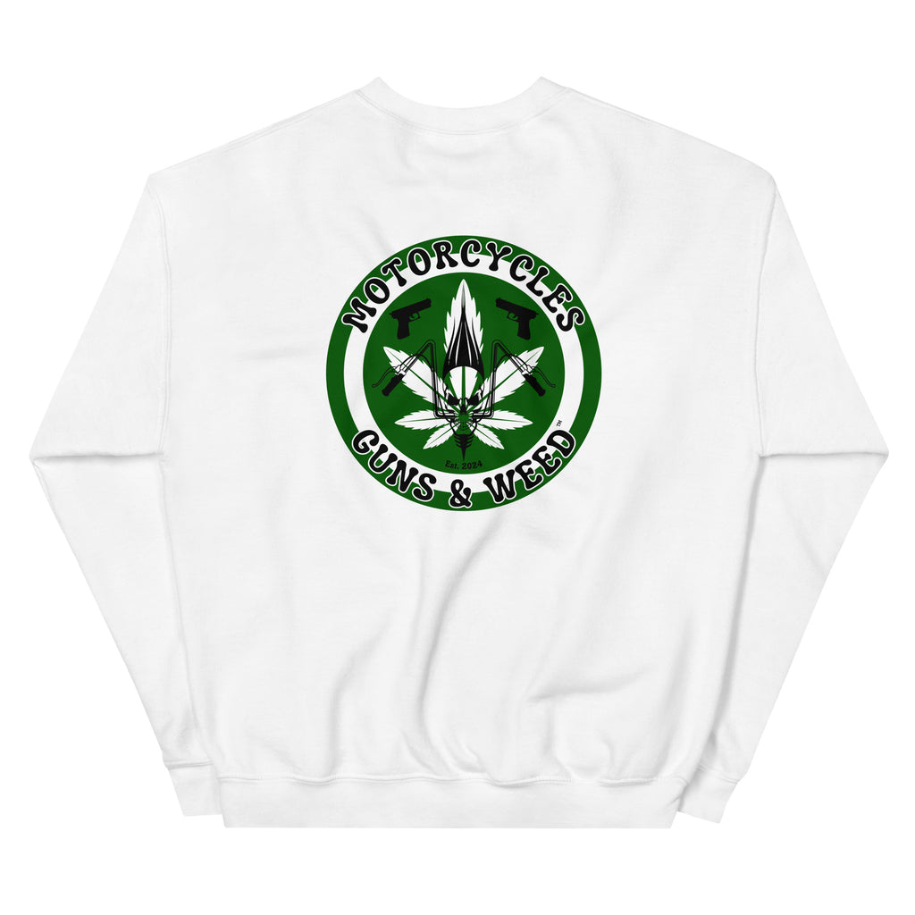 Motorcycles Guns And Weed Sweatshirt-MGW Clothing