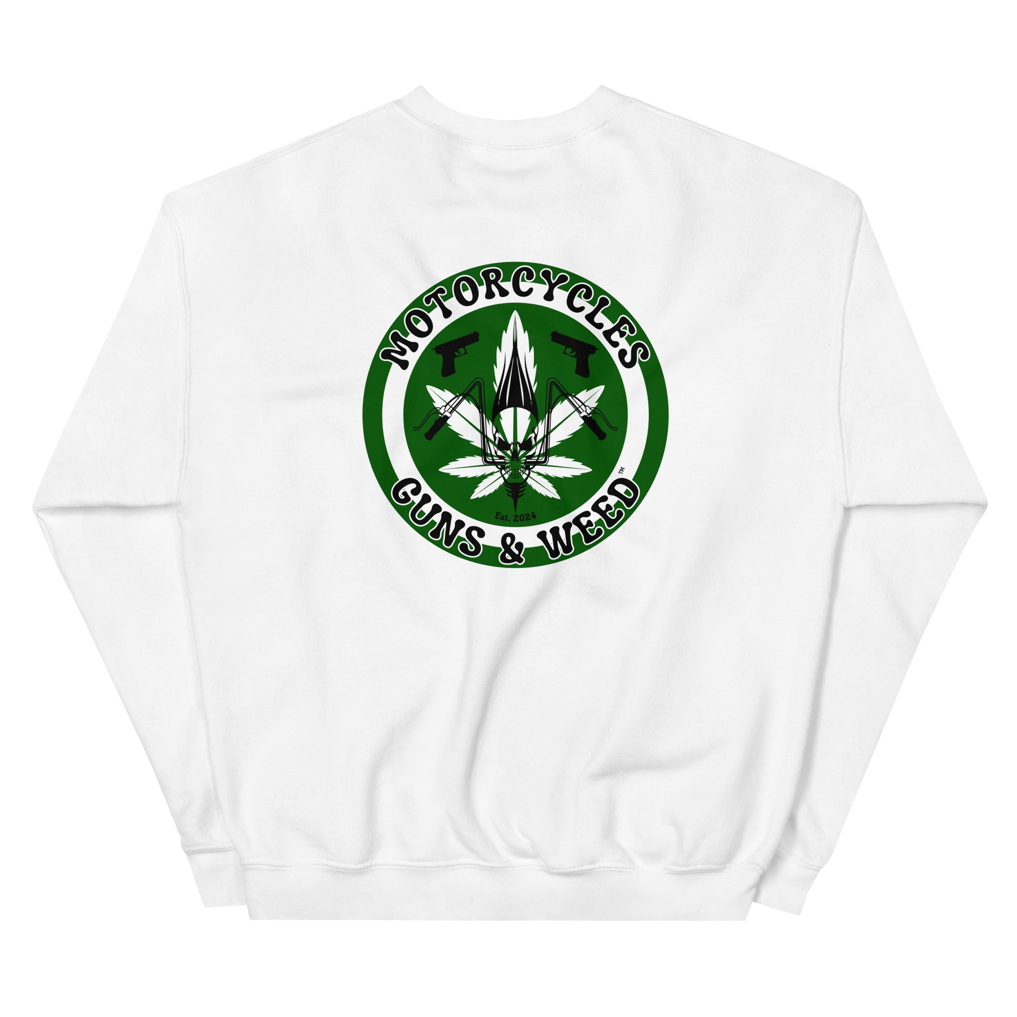 Motorcycles Guns And Weed Sweatshirt-MGW Clothing