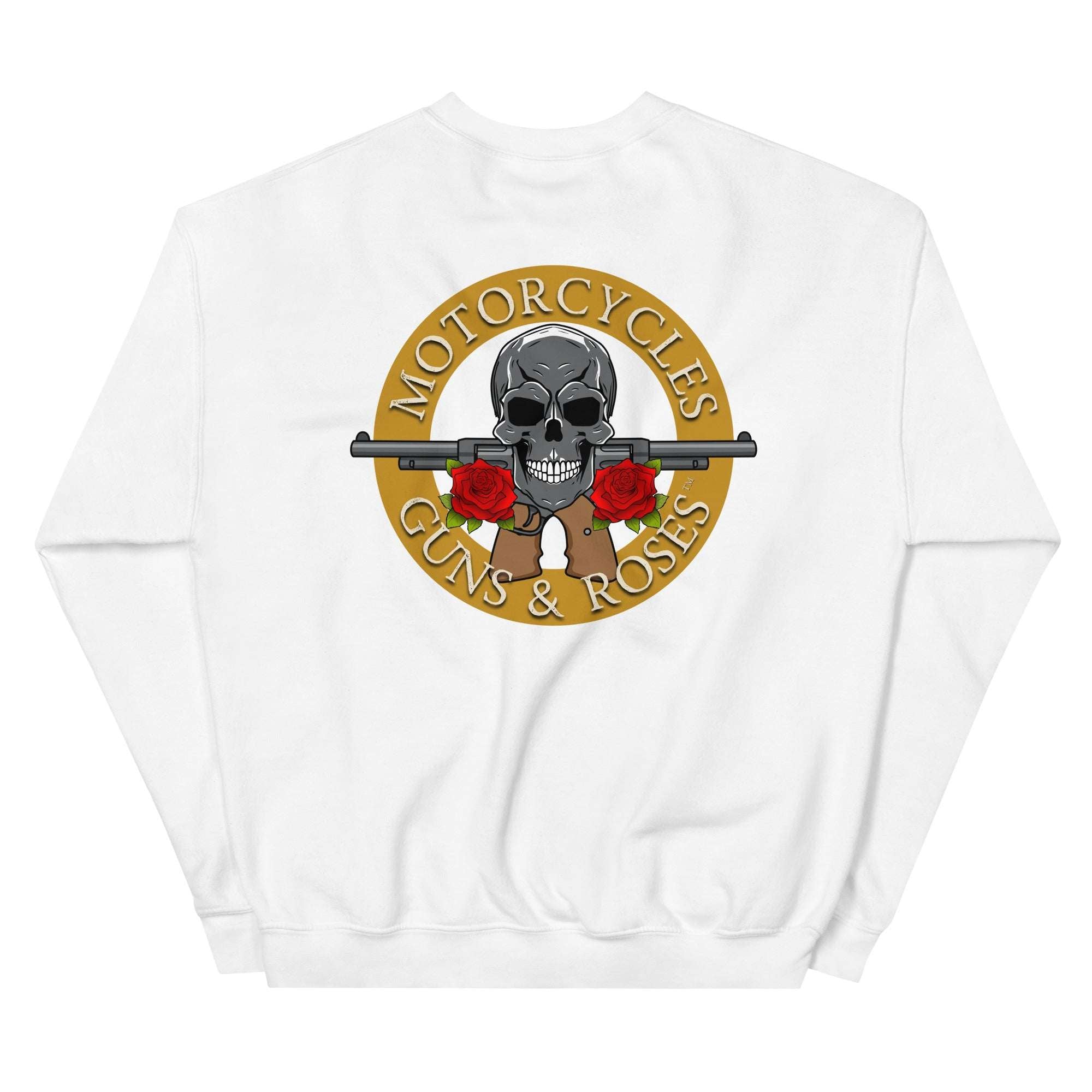 Motorcycles Guns And Roses Sweatshirt-MGW Clothing
