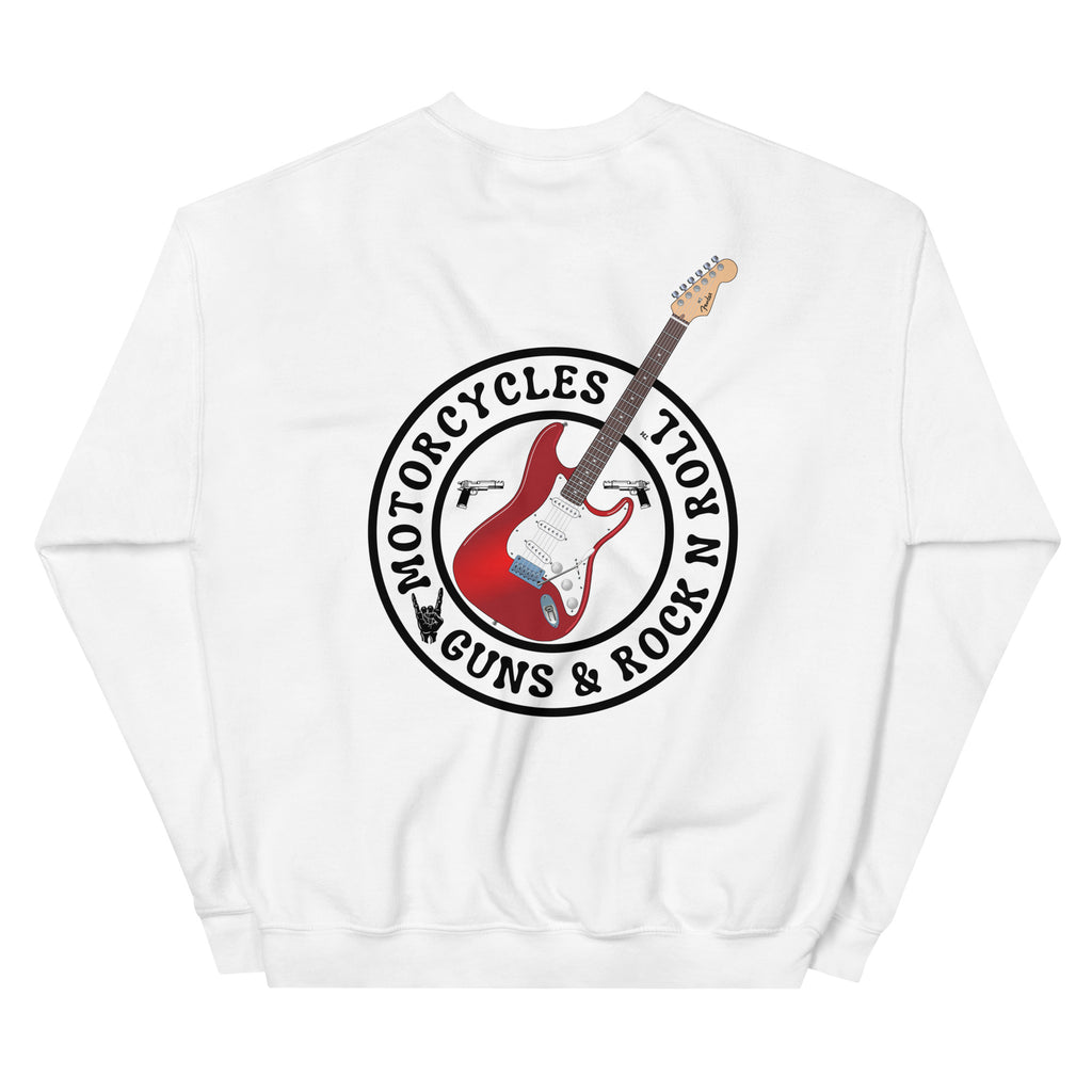 Motorcycles Guns And Rock N Roll Sweatshirt-MGW Clothing