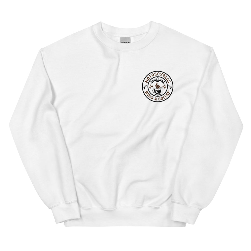 Motorcycles Guns And Coffee Sweatshirt-MGW Clothing