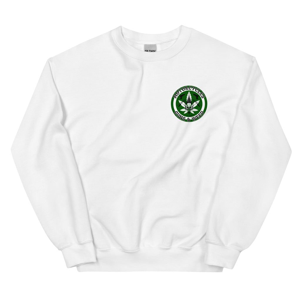 Motorcycles Guns And Weed Sweatshirt-MGW Clothing