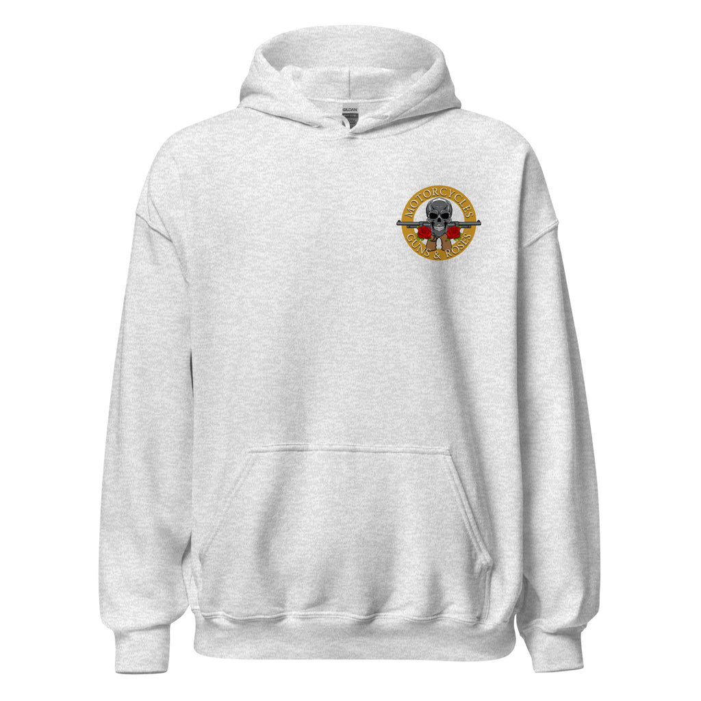 Motorcycles Guns And Roses Hoodie-MGW Clothing