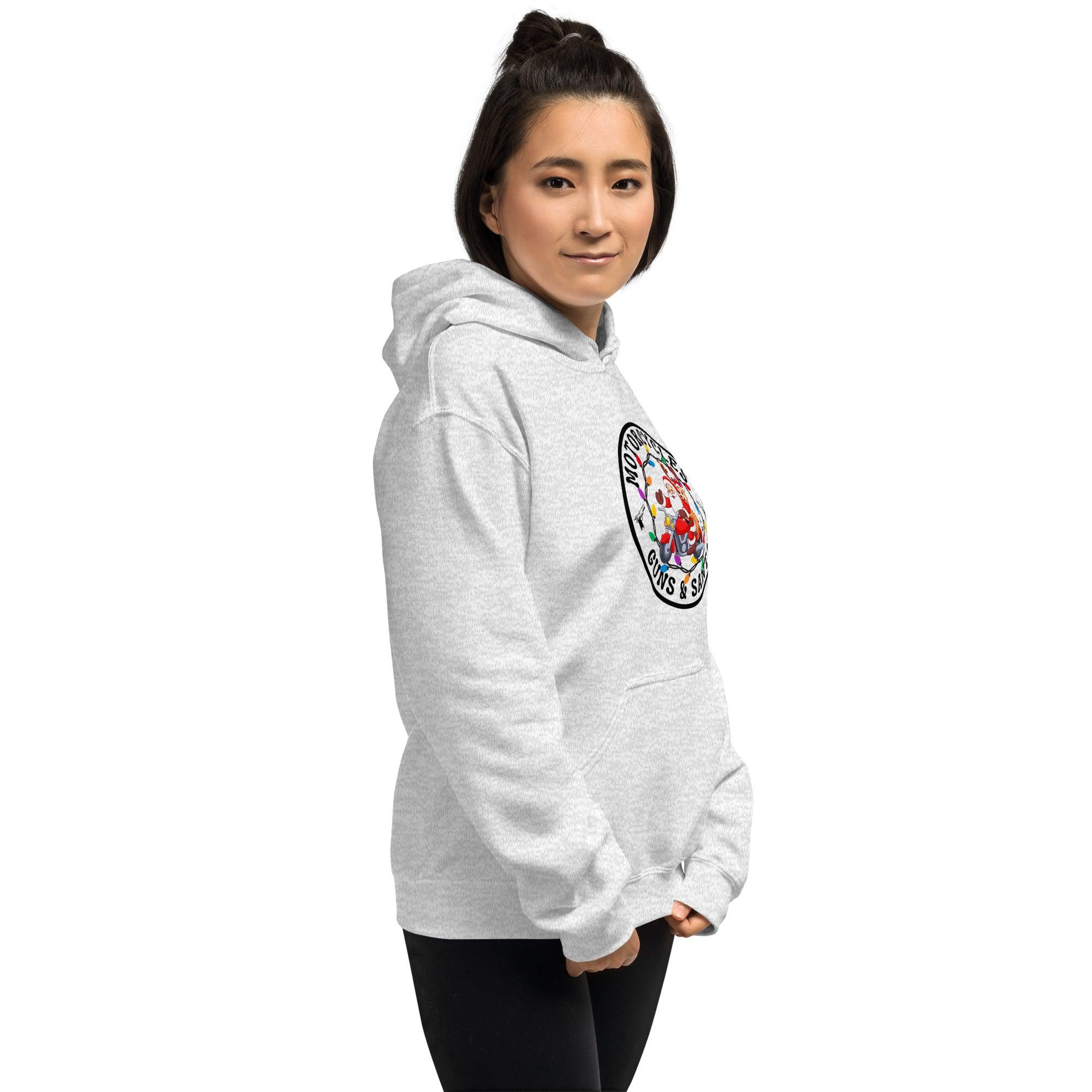 Motorcycles Guns & Santa Hoodie - Unisex -MGW Clothing
