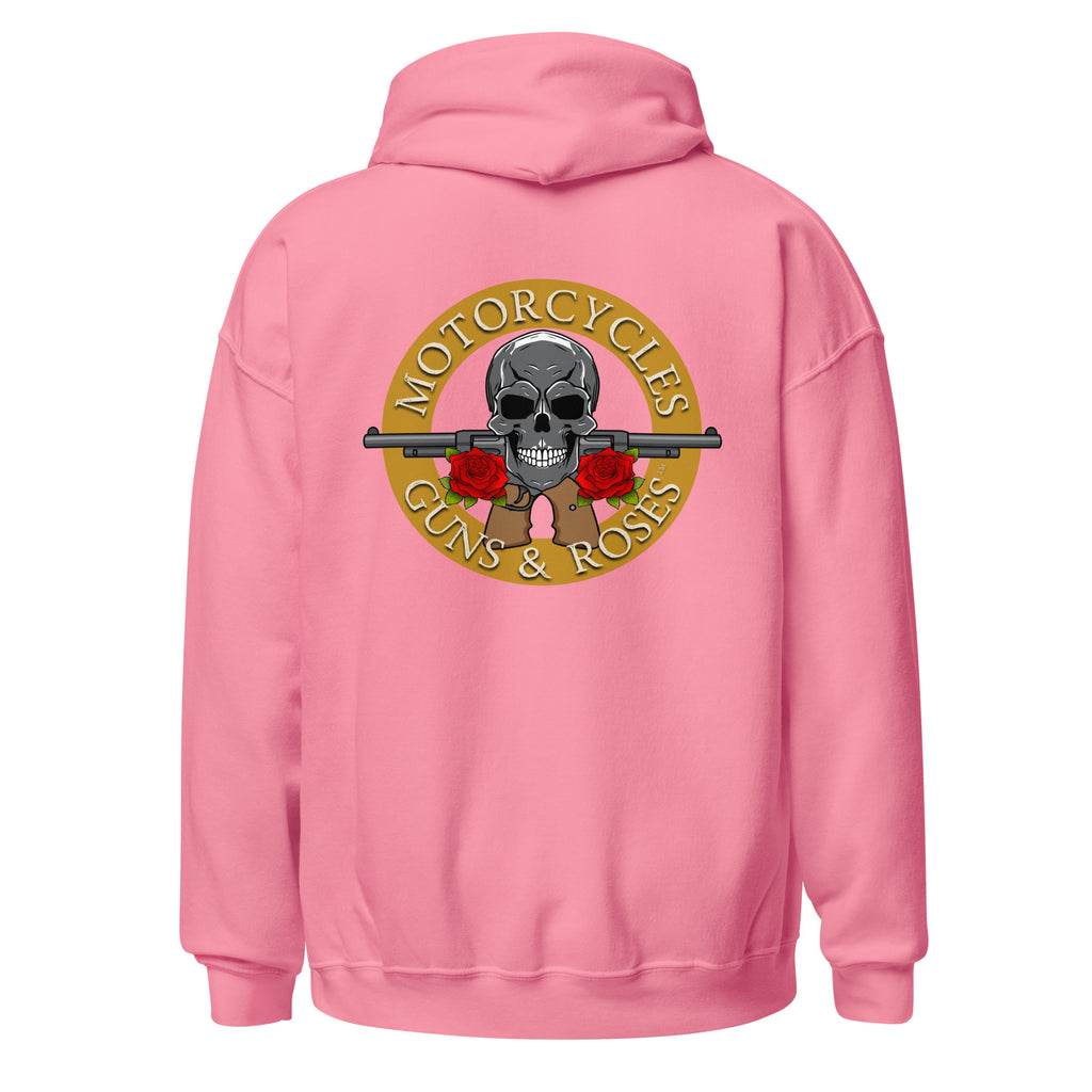Motorcycles Guns And Roses Hoodie-MGW Clothing