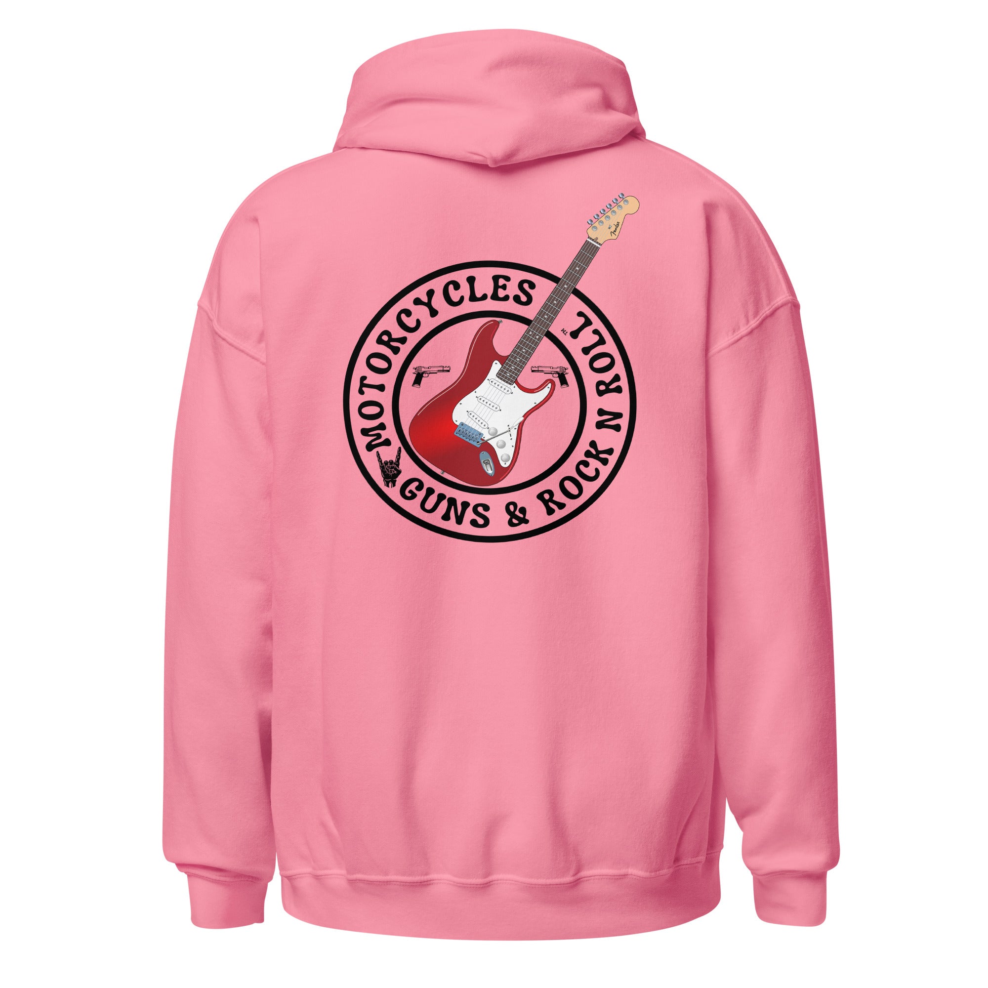 Motorcycles Guns And Rock N Roll Hoodie-MGW Clothing