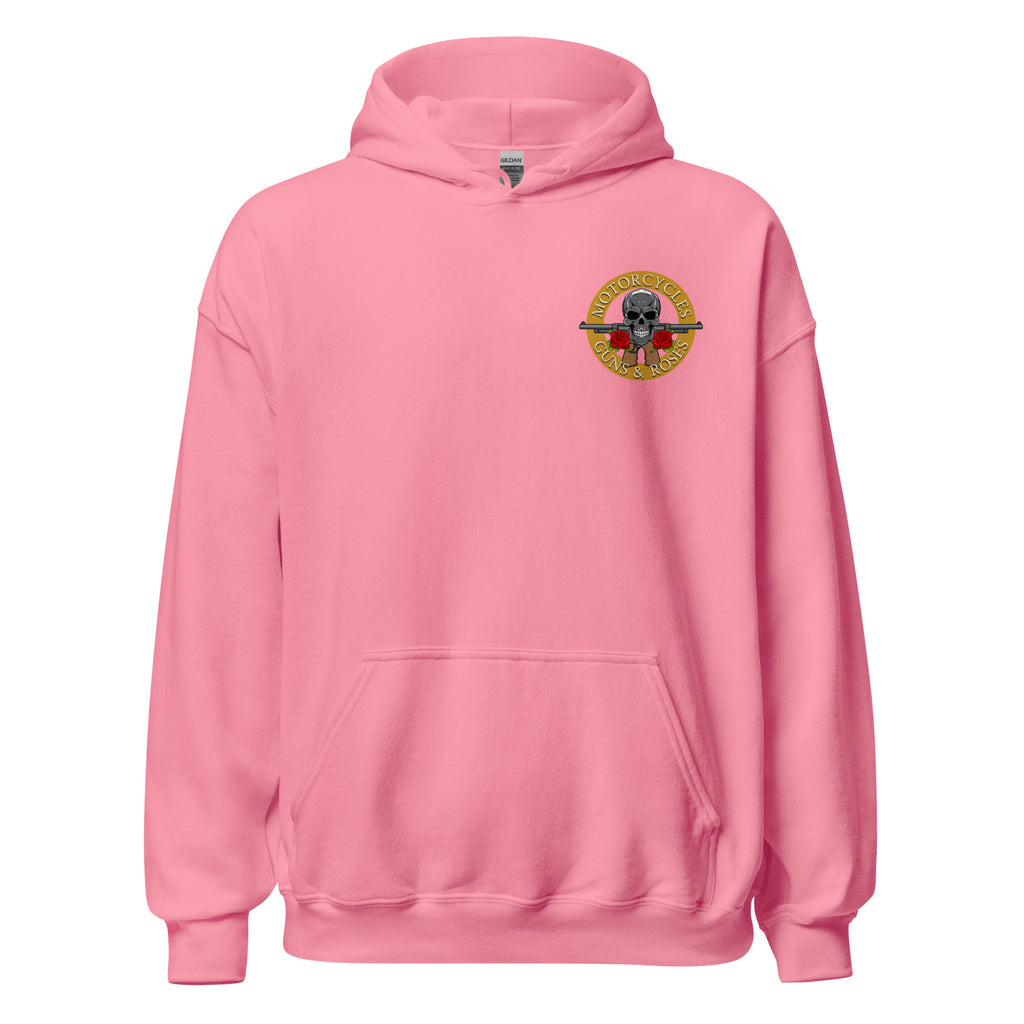 Motorcycles Guns And Roses Hoodie-MGW Clothing