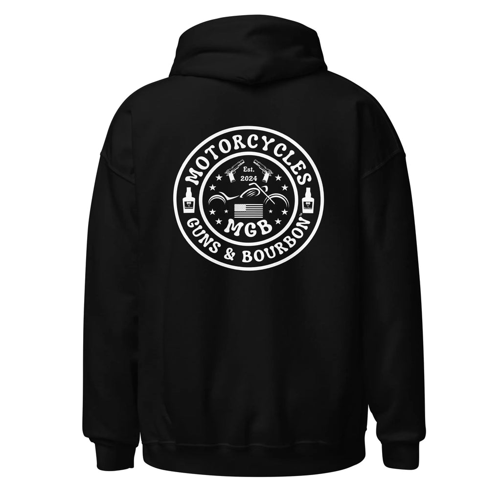 Motorcycles Guns & Bourbon Hoodie - Unisex -MGW Clothing