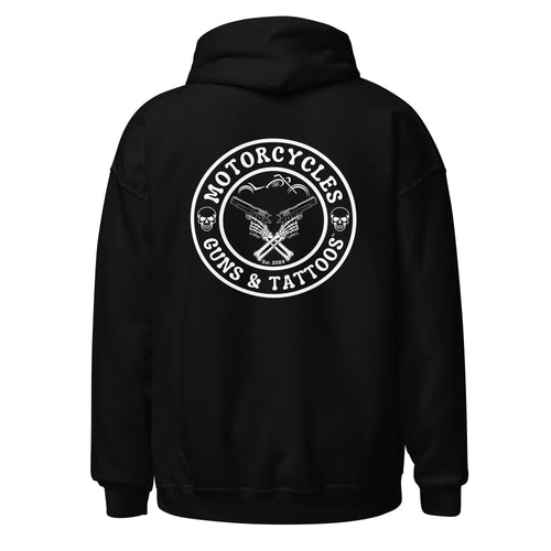 Motorcycles Guns And Tattoos Hoodie - MGW Clothing