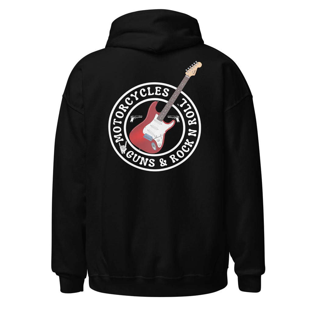 Motorcycles Guns And Rock N Roll Hoodie-MGW Clothing