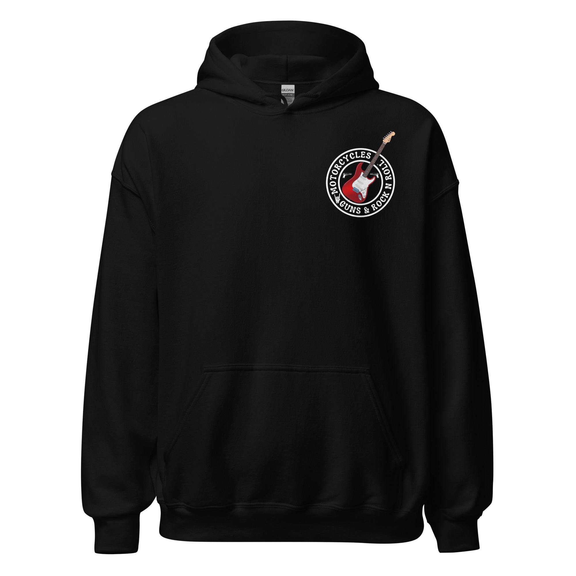 Motorcycles Guns And Rock N Roll Hoodie-MGW Clothing