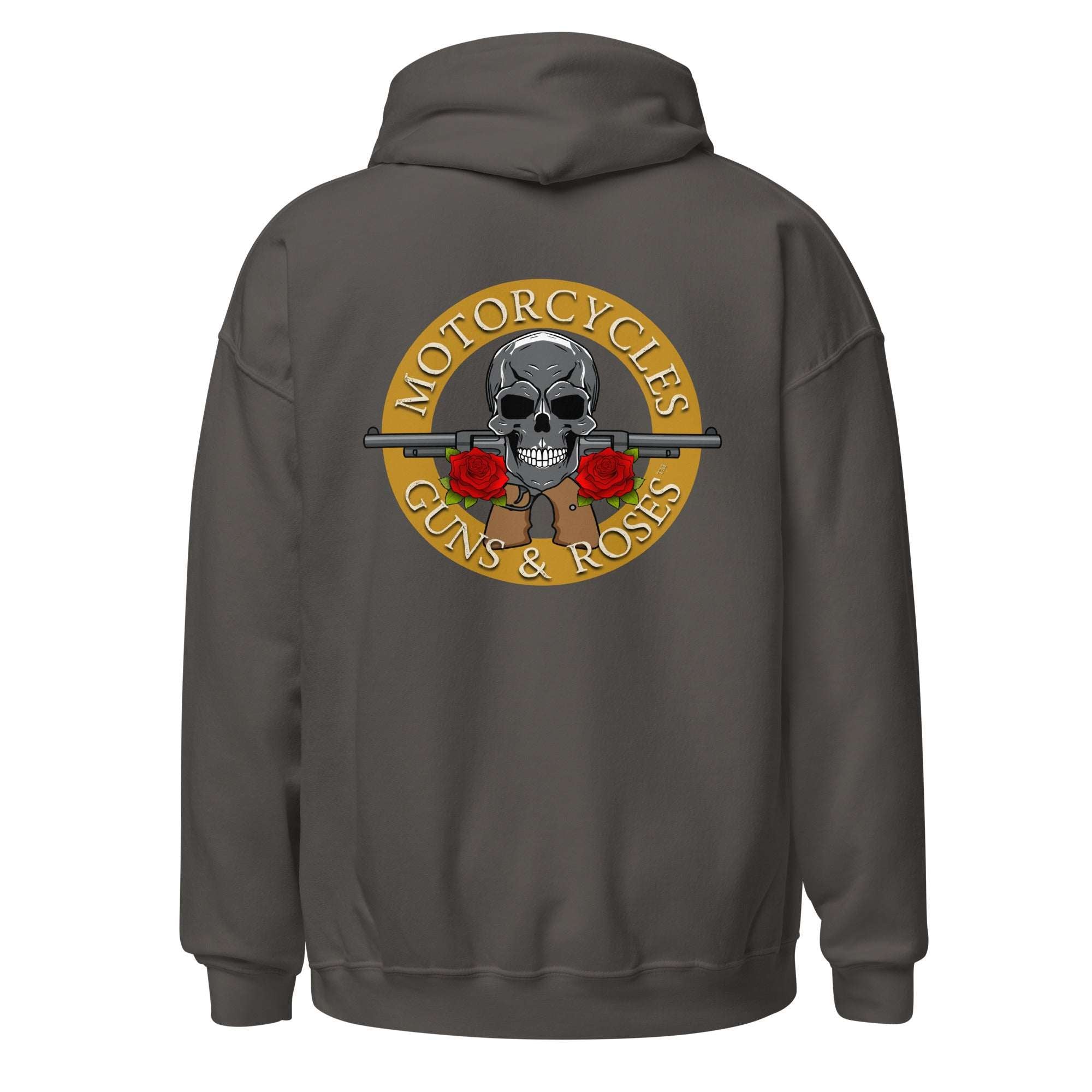 Motorcycles Guns And Roses Hoodie-MGW Clothing