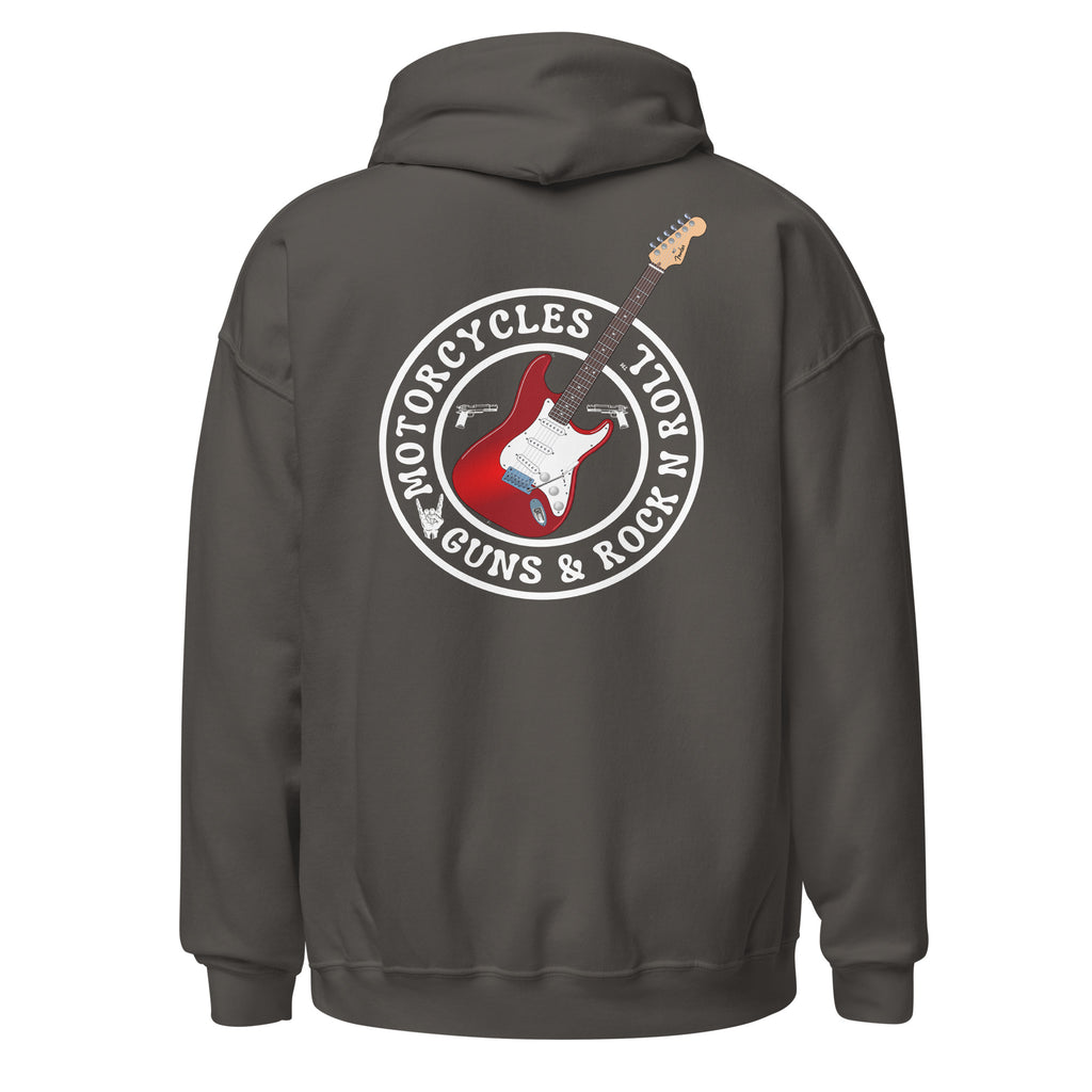 Motorcycles Guns And Rock N Roll Hoodie-MGW Clothing