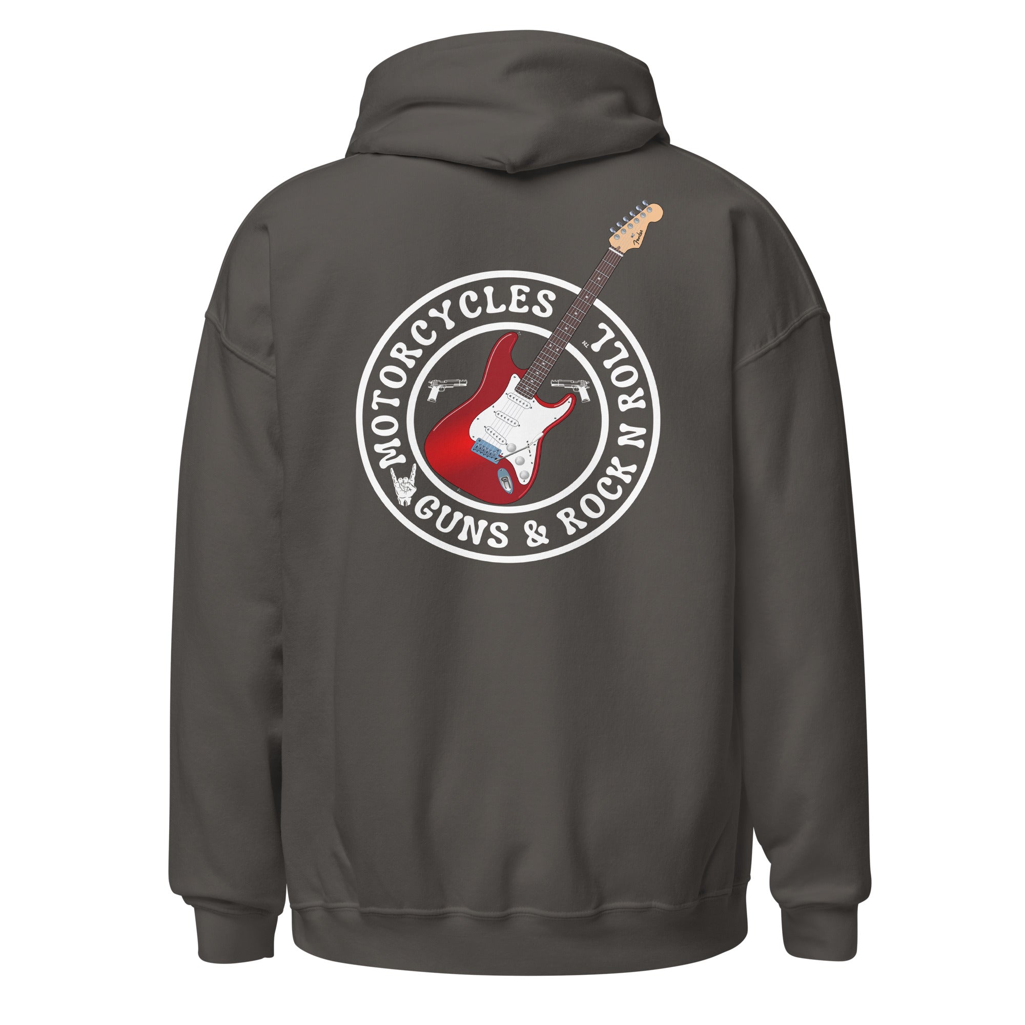 Motorcycles Guns And Rock N Roll Hoodie-MGW Clothing