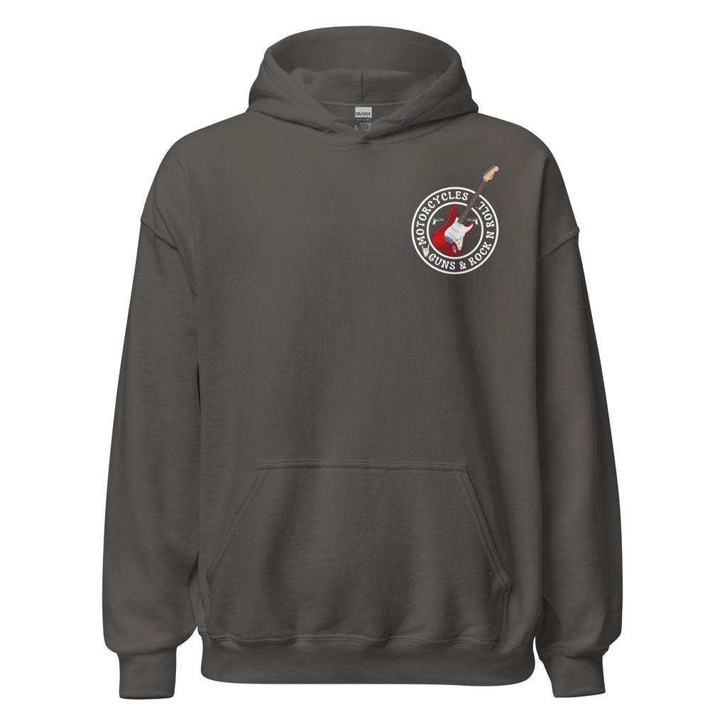 Motorcycles Guns And Rock N Roll Hoodie-MGW Clothing