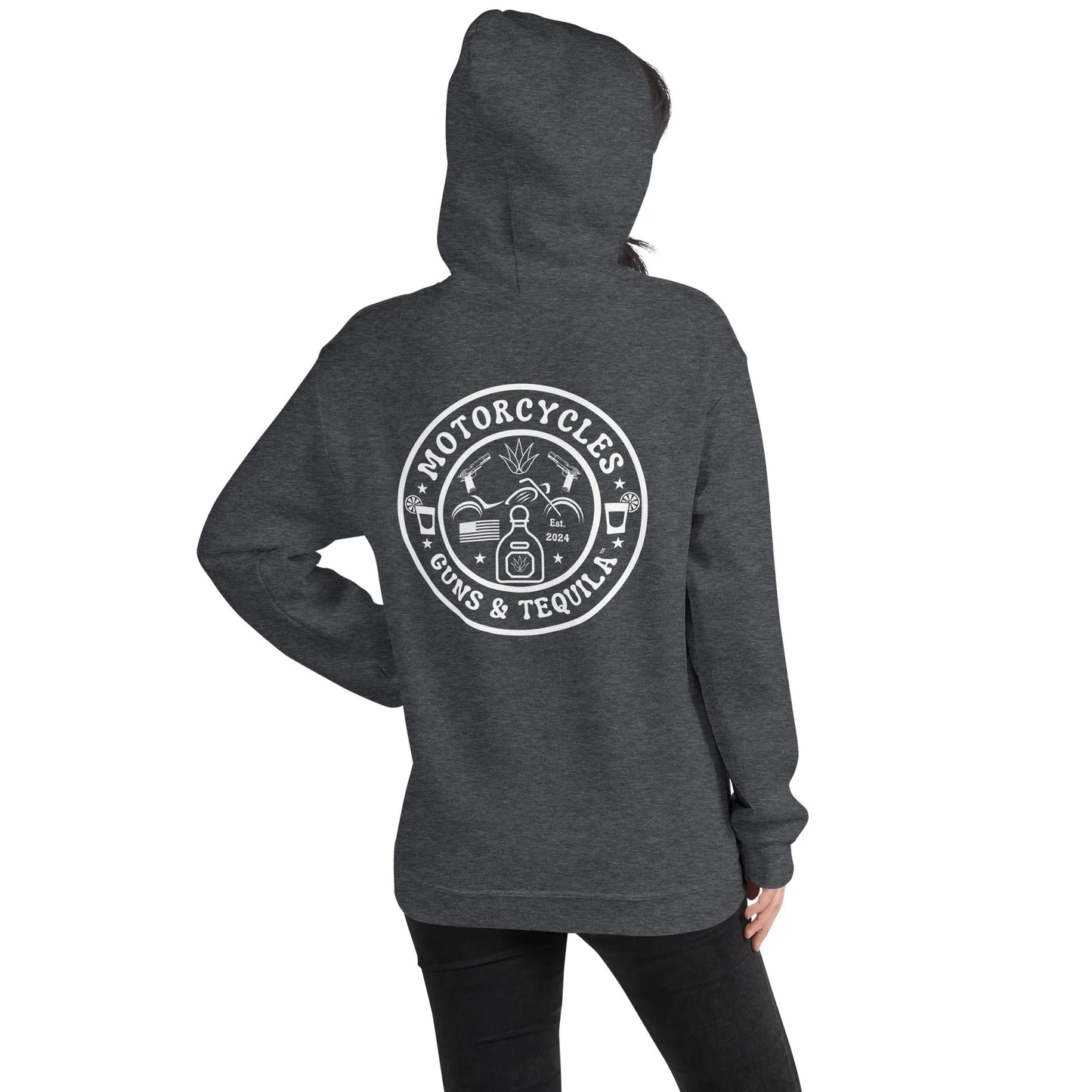 Motorcycles Guns & Tequila Hoodie - Unisex - ShopMGW Clothing