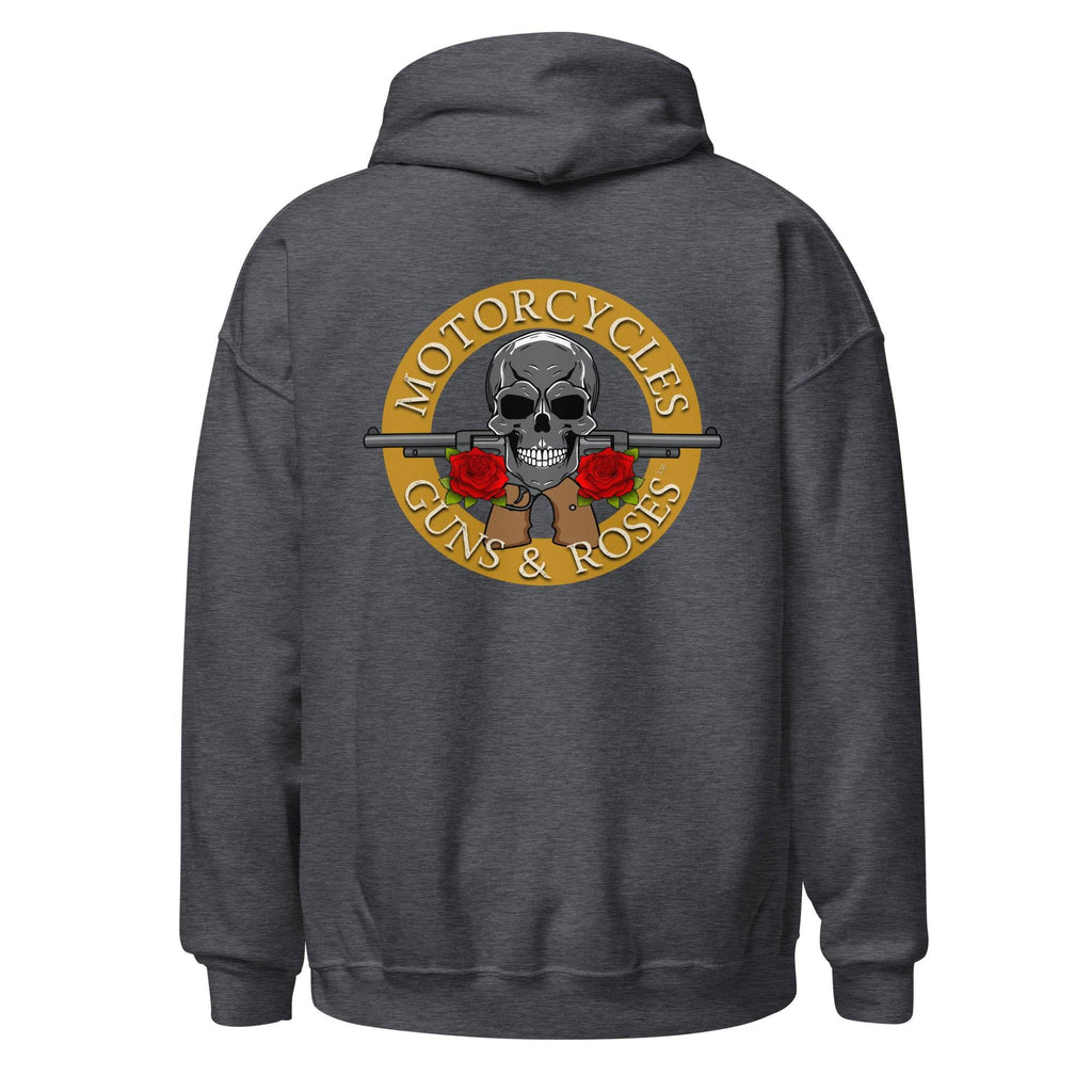 Motorcycles Guns And Roses Hoodie-MGW Clothing