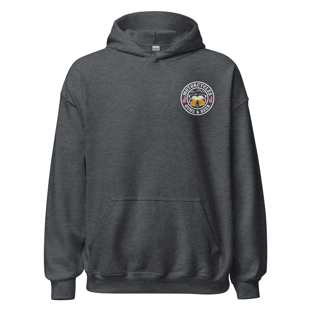 Motorcycles Guns & Beer Hoodie - Unisex -MGW Clothing