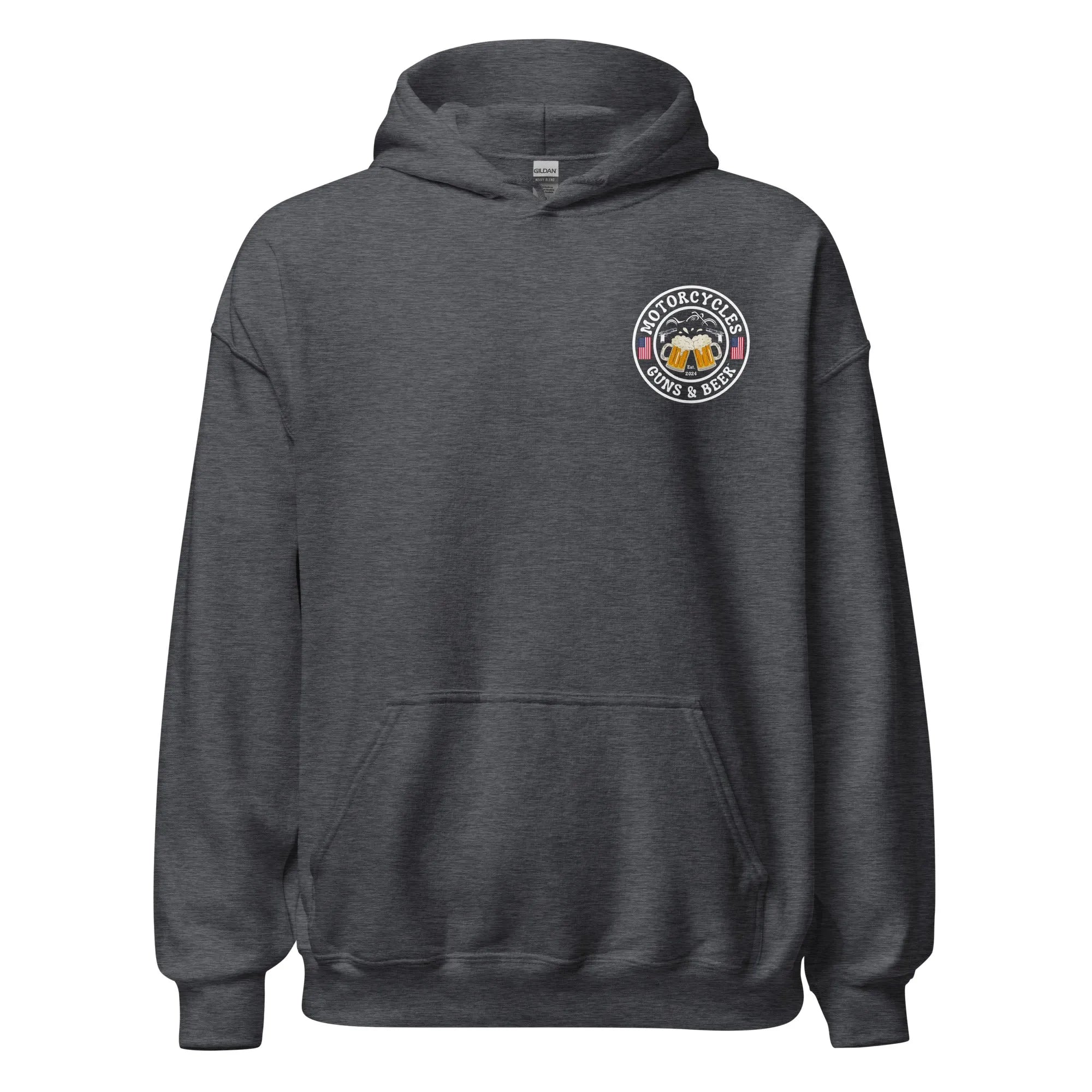 Motorcycles Guns & Beer Hoodie - Unisex -MGW Clothing