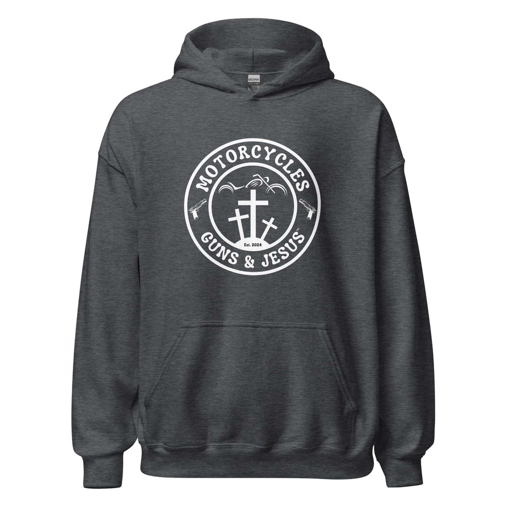 Motorcycles Guns & Jesus Hoodie - Unisex -MGW Clothing