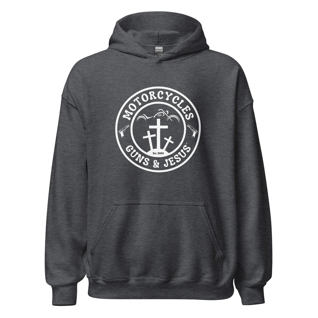 Motorcycles Guns & Jesus Hoodie - Unisex -MGW Clothing